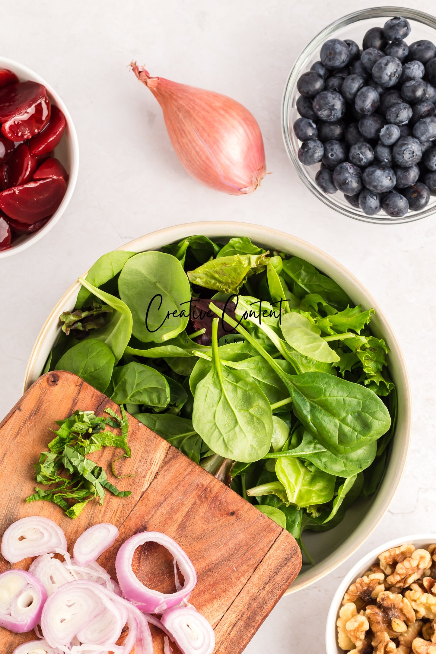 Goat Cheese Salad + Homemade Vinaigrette - Set 2 of 2