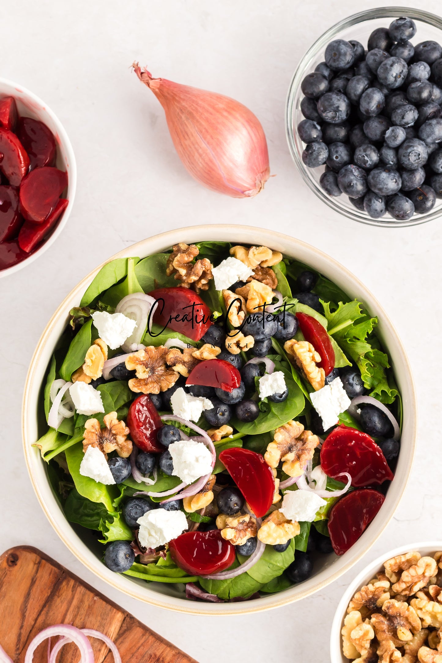 Goat Cheese Salad + Homemade Vinaigrette - Set 1 of 2
