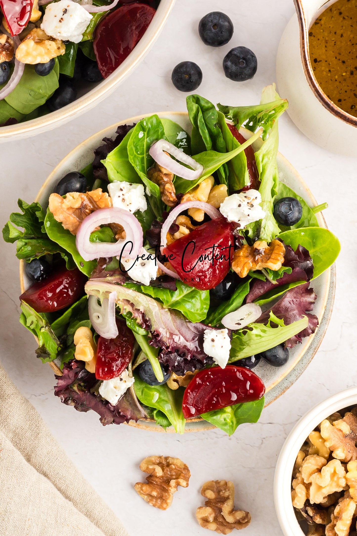 Goat Cheese Salad + Homemade Vinaigrette - Set 1 of 2