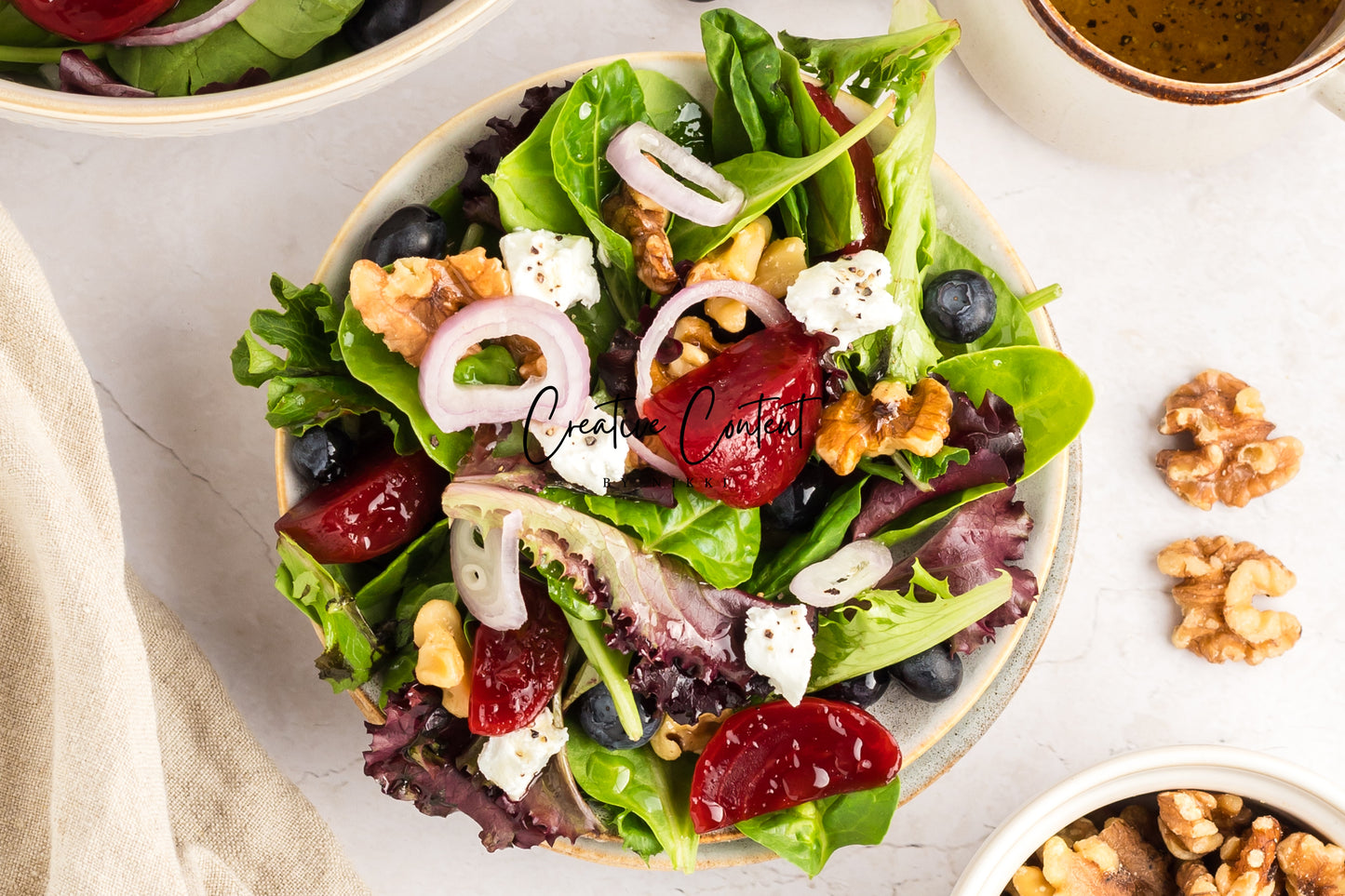 Goat Cheese Salad + Homemade Vinaigrette - Set 1 of 2