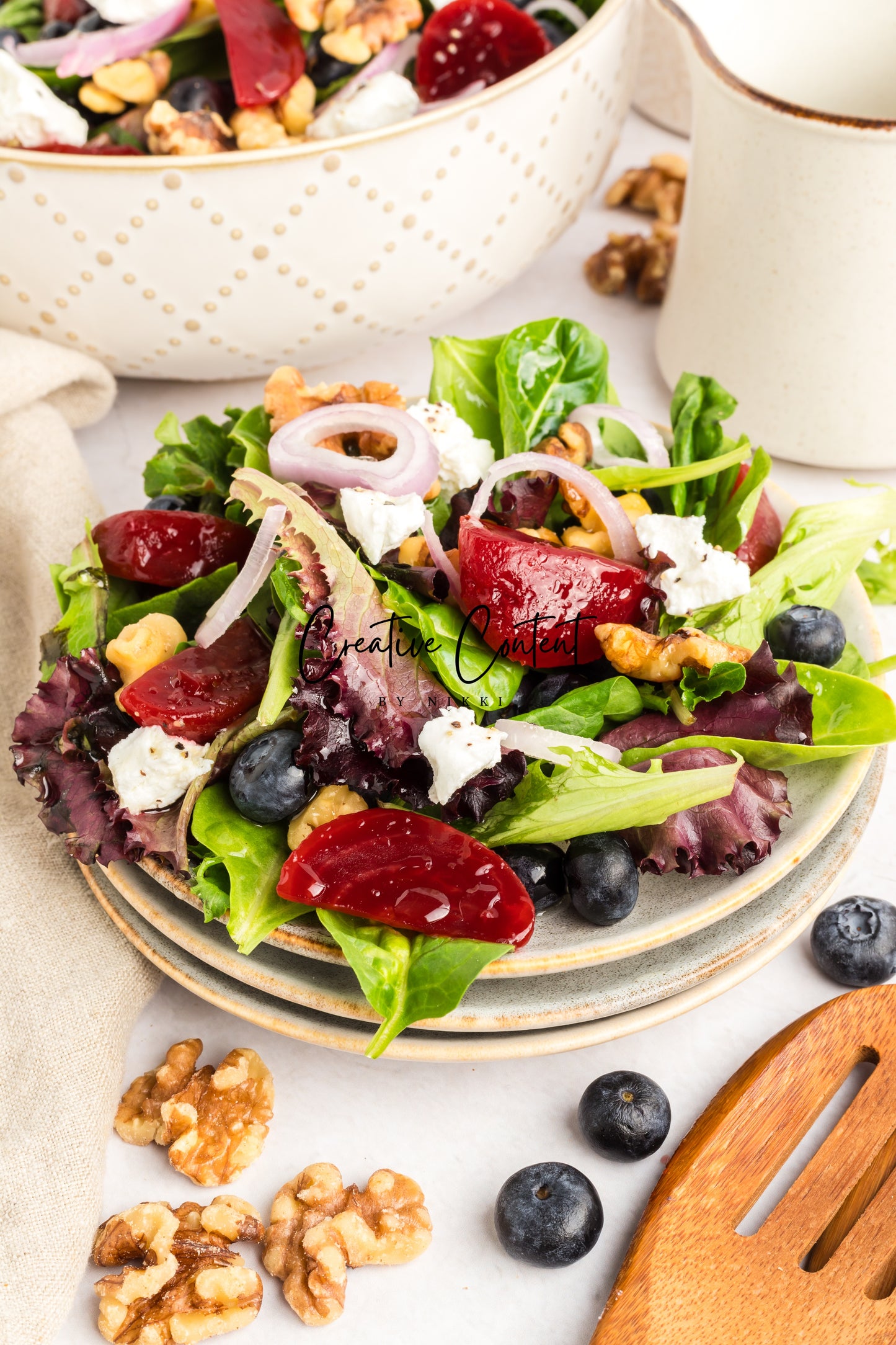 Goat Cheese Salad + Homemade Vinaigrette - Set 1 of 2