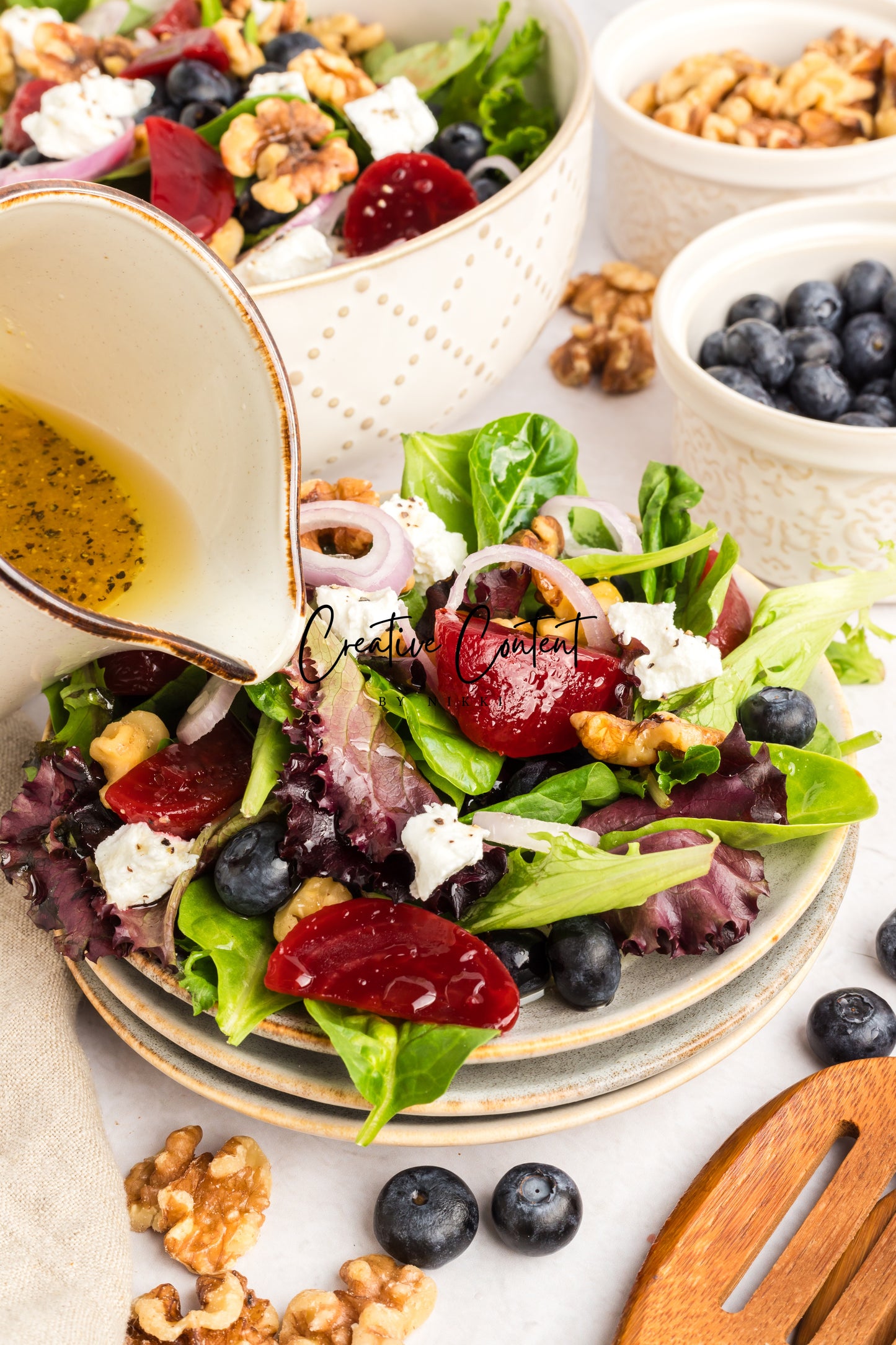 Goat Cheese Salad + Homemade Vinaigrette - Set 1 of 2