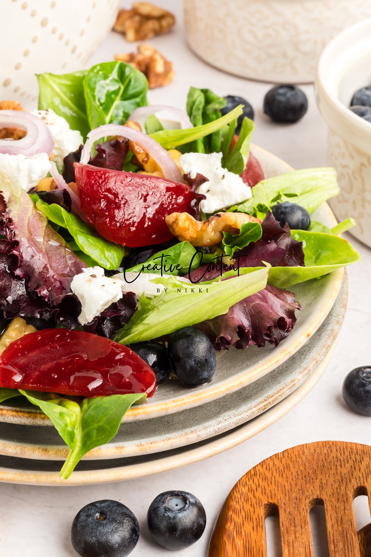 Goat Cheese Salad + Homemade Vinaigrette - Set 1 of 2