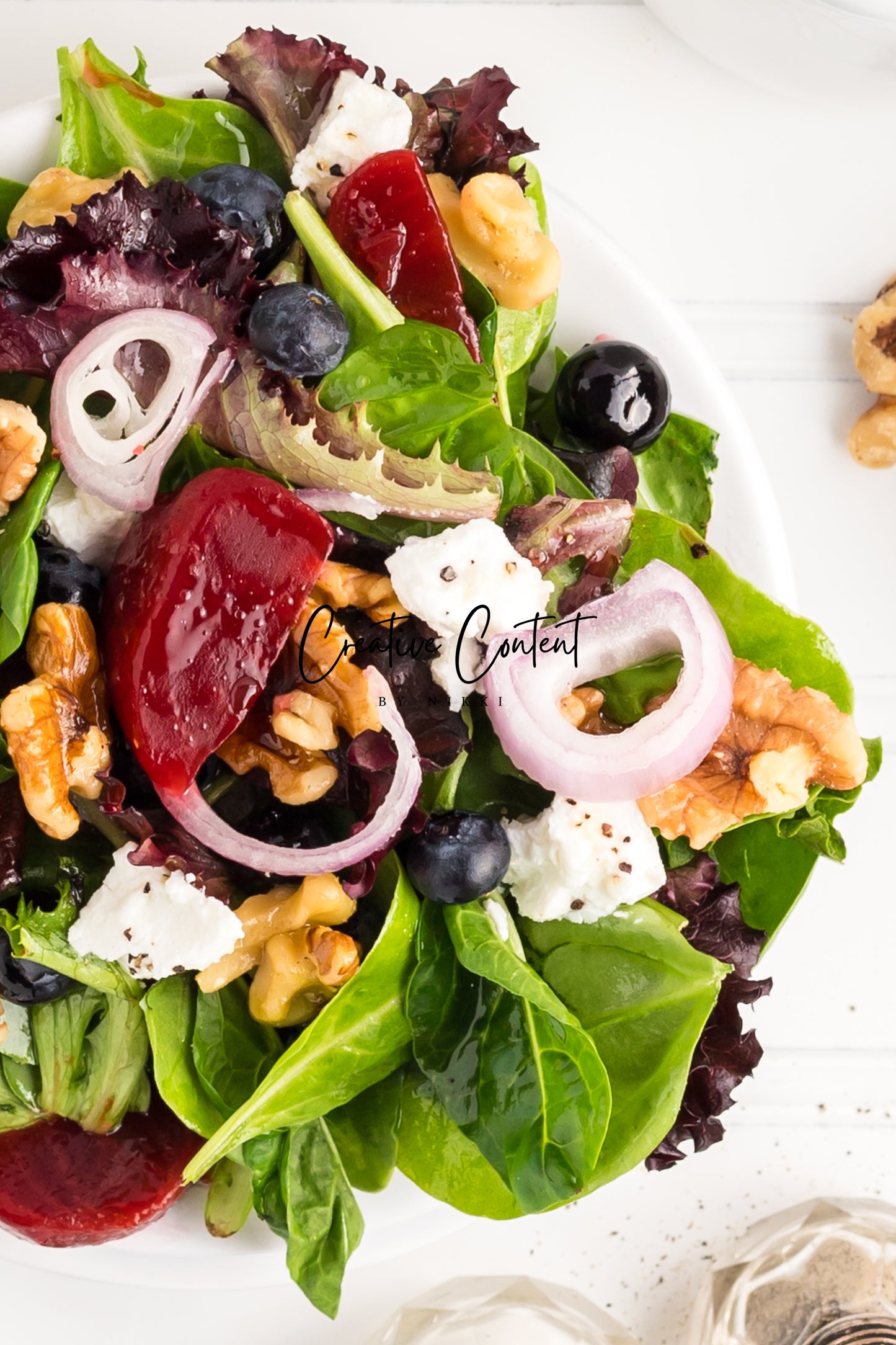 Goat Cheese Salad + Homemade Vinaigrette - Set 2 of 2