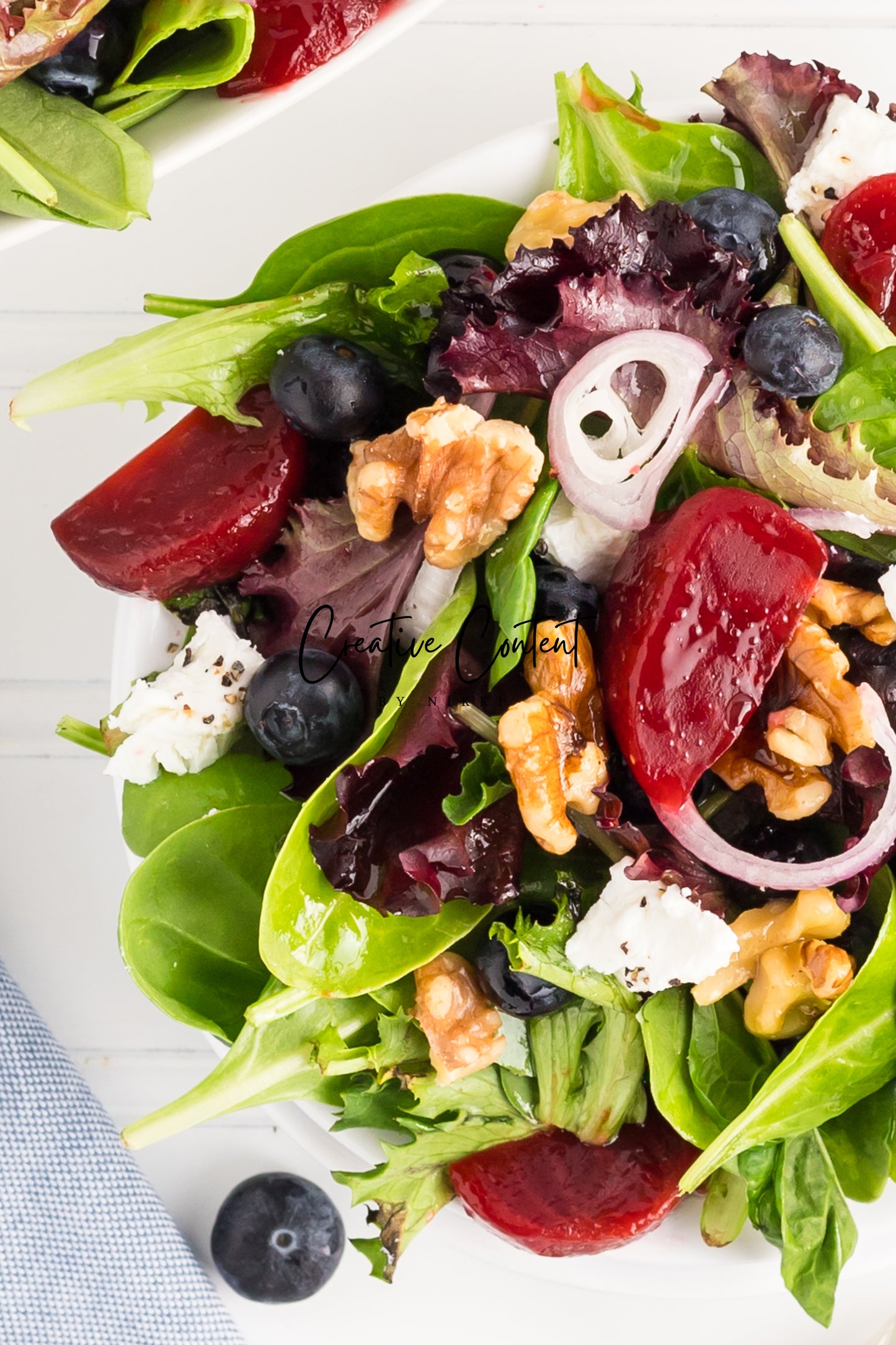 Goat Cheese Salad + Homemade Vinaigrette - Set 2 of 2
