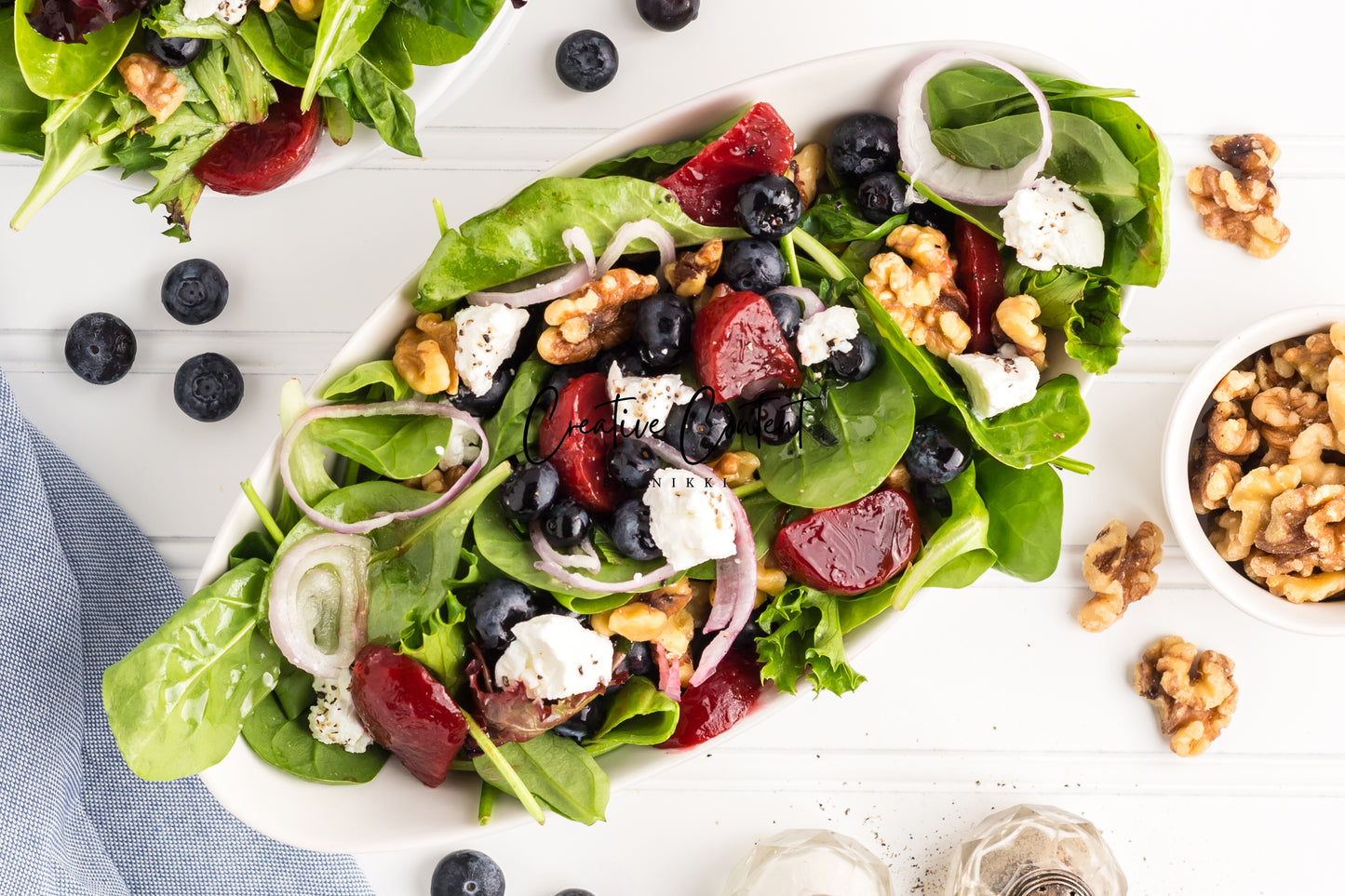 Goat Cheese Salad + Homemade Vinaigrette - Set 2 of 2