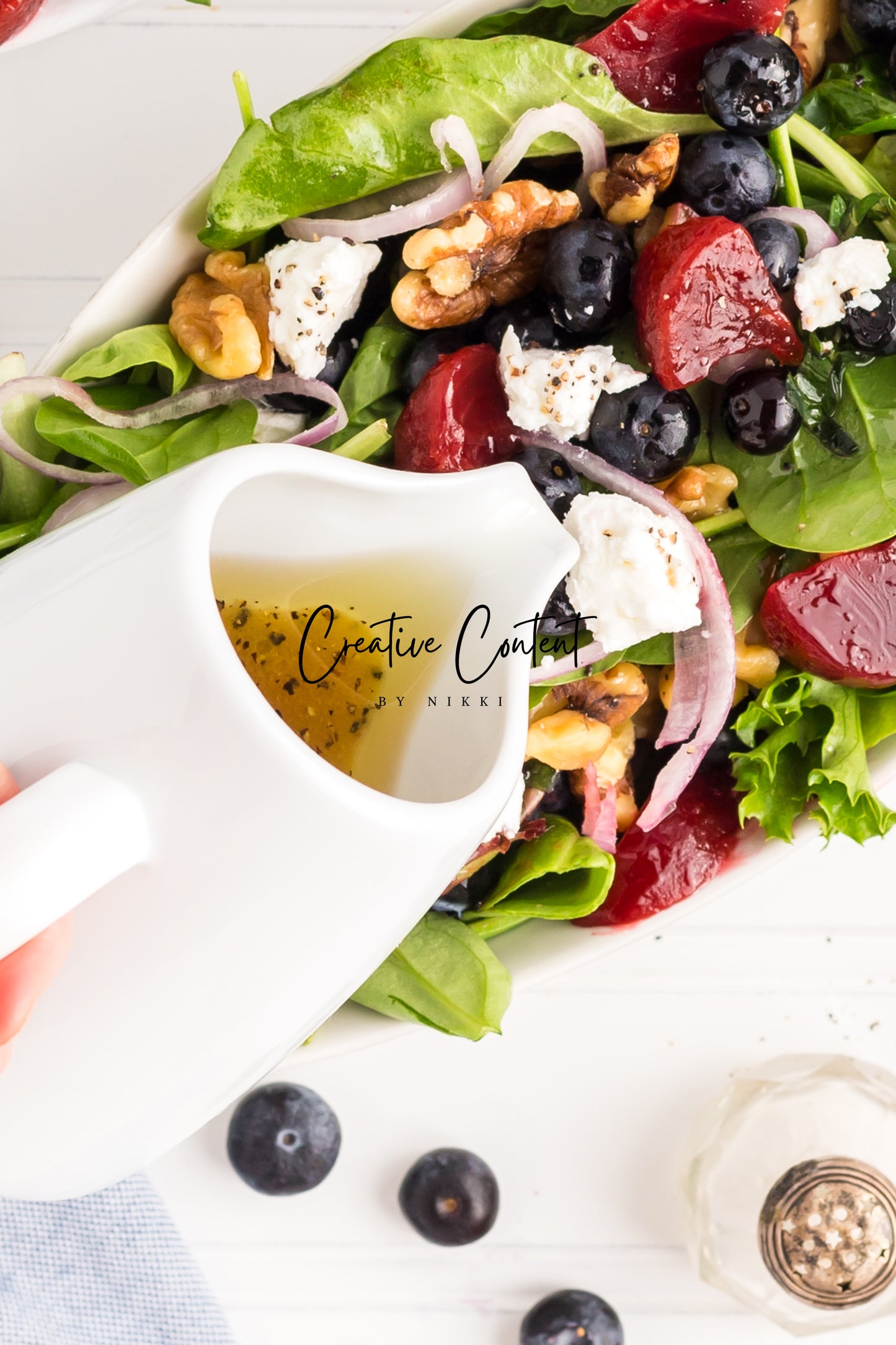 Goat Cheese Salad + Homemade Vinaigrette - Set 2 of 2