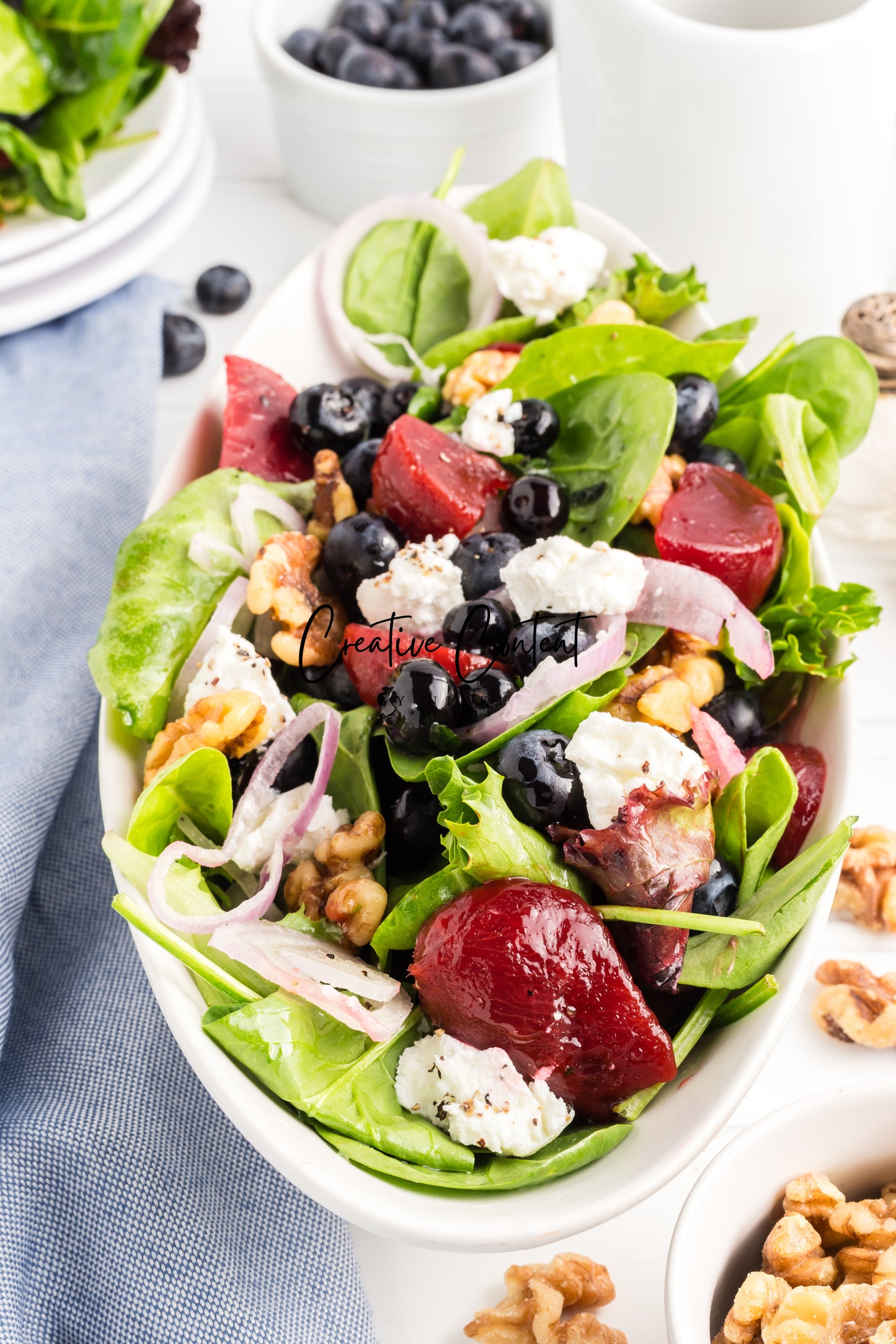 Goat Cheese Salad + Homemade Vinaigrette - Set 2 of 2