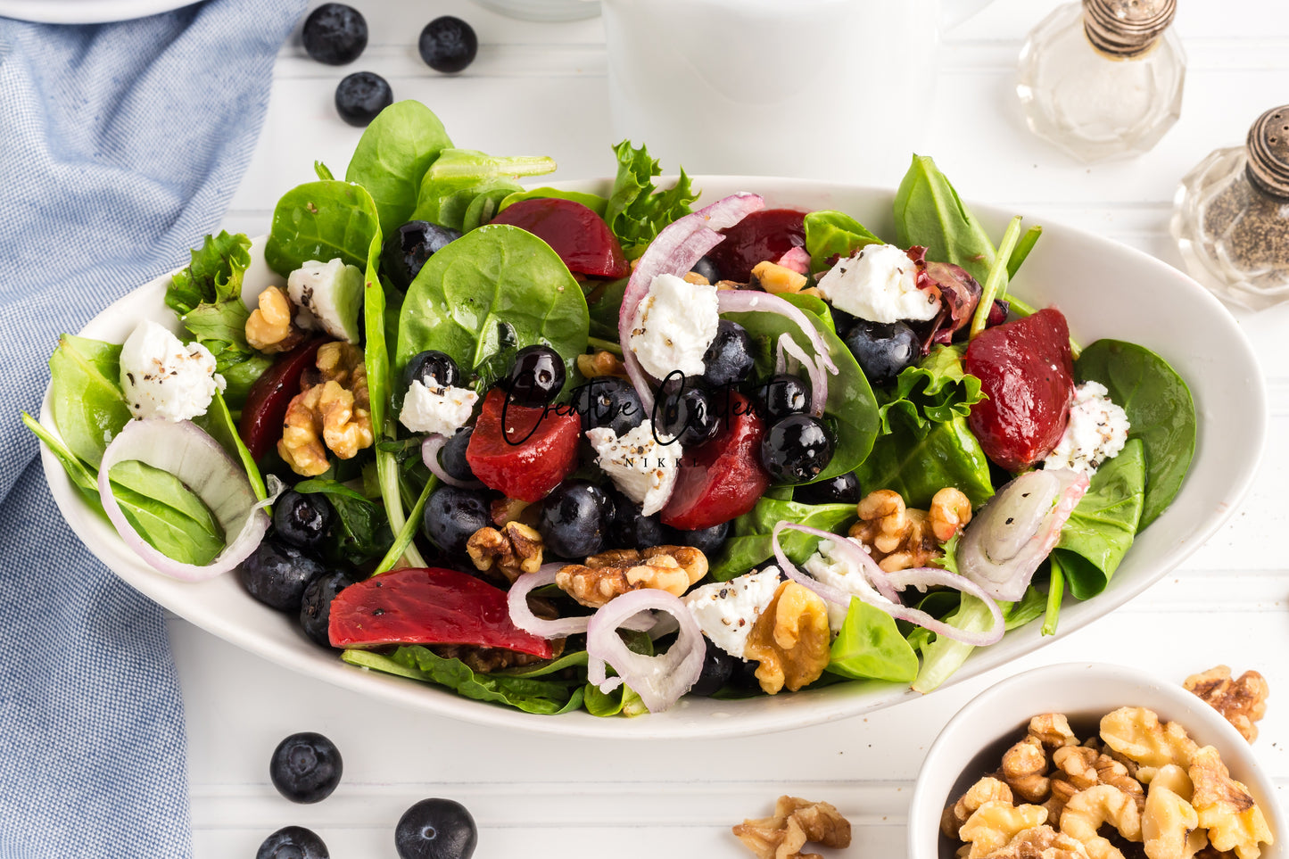 Goat Cheese Salad + Homemade Vinaigrette - Set 2 of 2