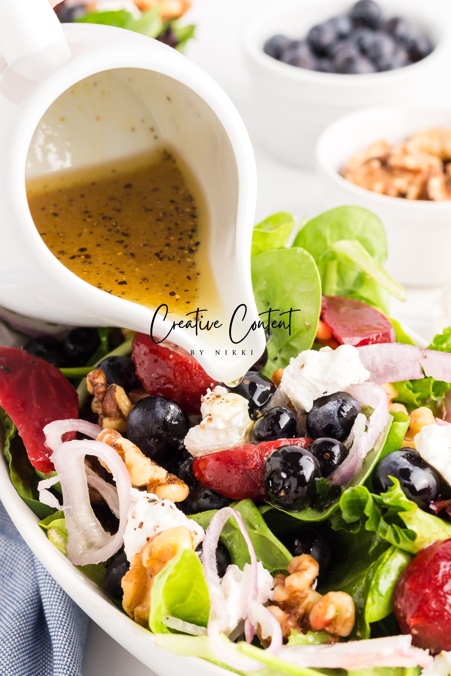 Goat Cheese Salad + Homemade Vinaigrette - Set 2 of 2