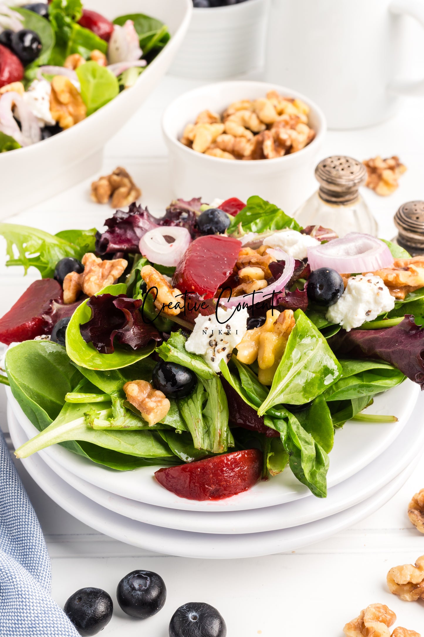 Goat Cheese Salad + Homemade Vinaigrette - Set 2 of 2