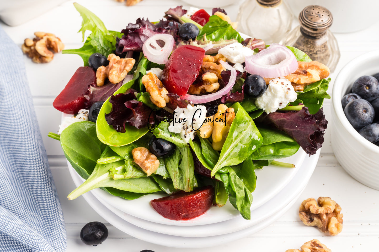 Goat Cheese Salad + Homemade Vinaigrette - Set 2 of 2
