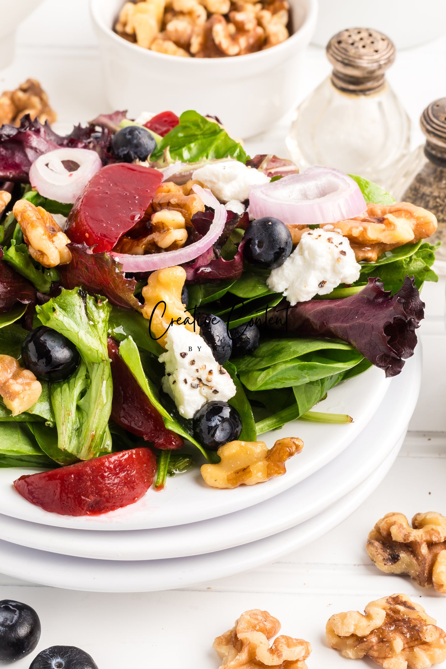 Goat Cheese Salad + Homemade Vinaigrette - Set 2 of 2