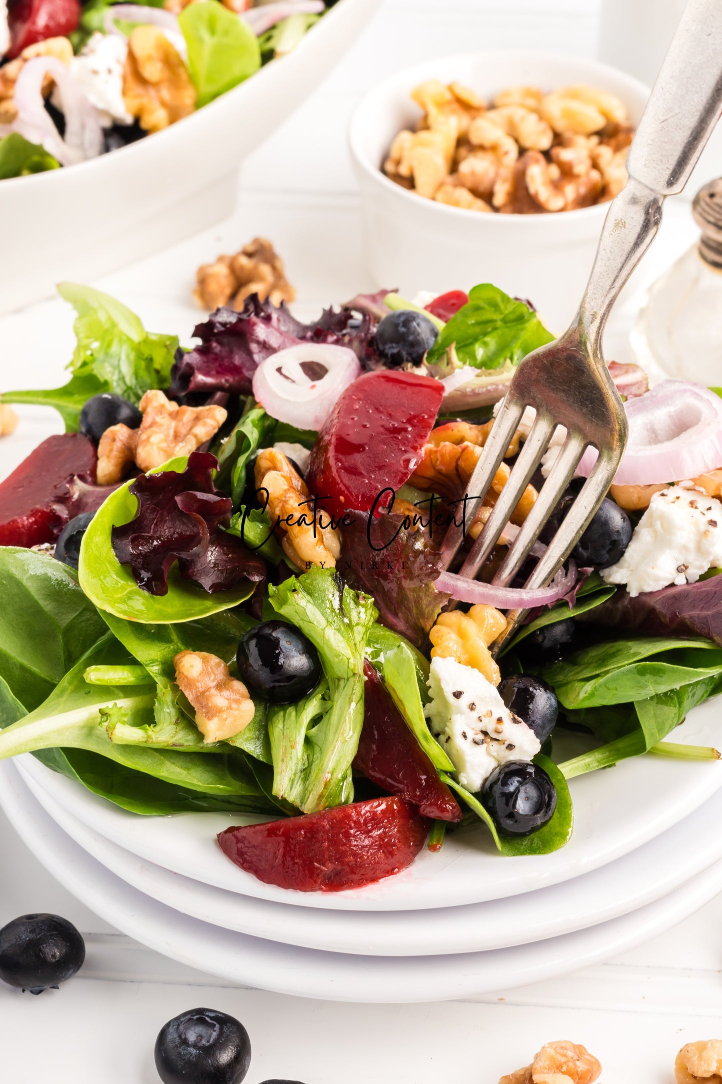 Goat Cheese Salad + Homemade Vinaigrette - Set 2 of 2