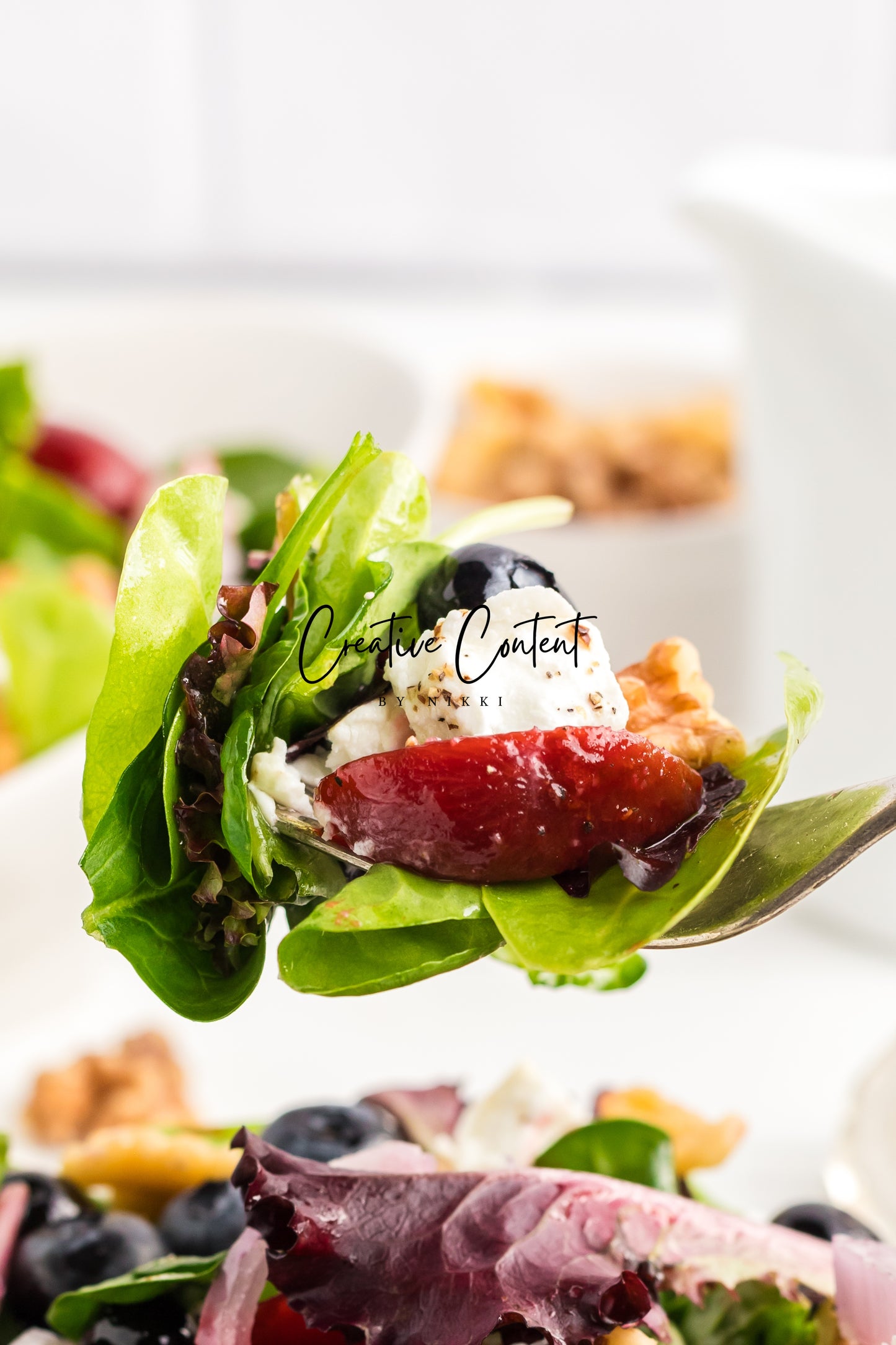 Goat Cheese Salad + Homemade Vinaigrette - Set 2 of 2