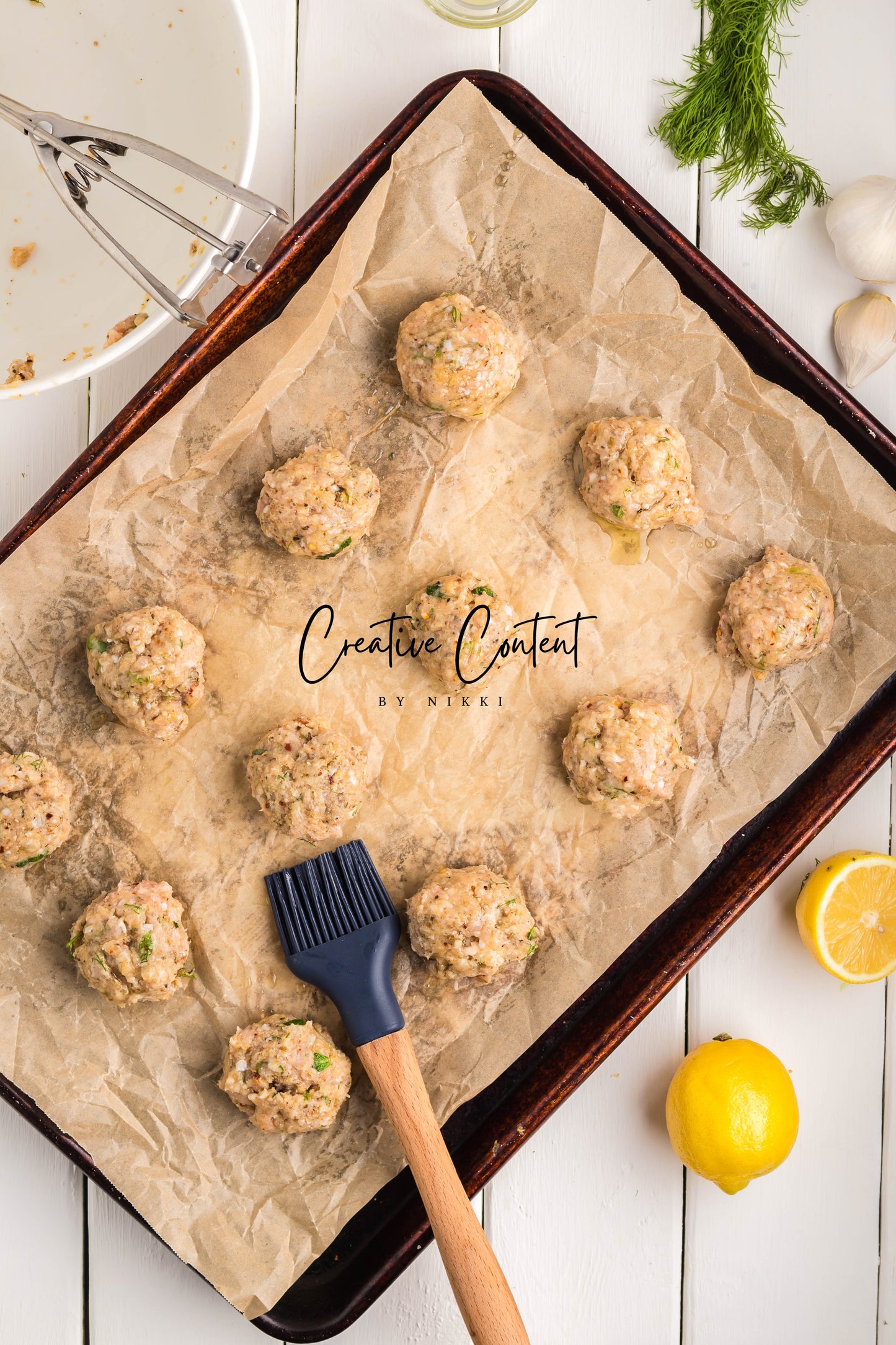 Greek Chicken Meatballs + Tzatziki Sauce - Exclusive