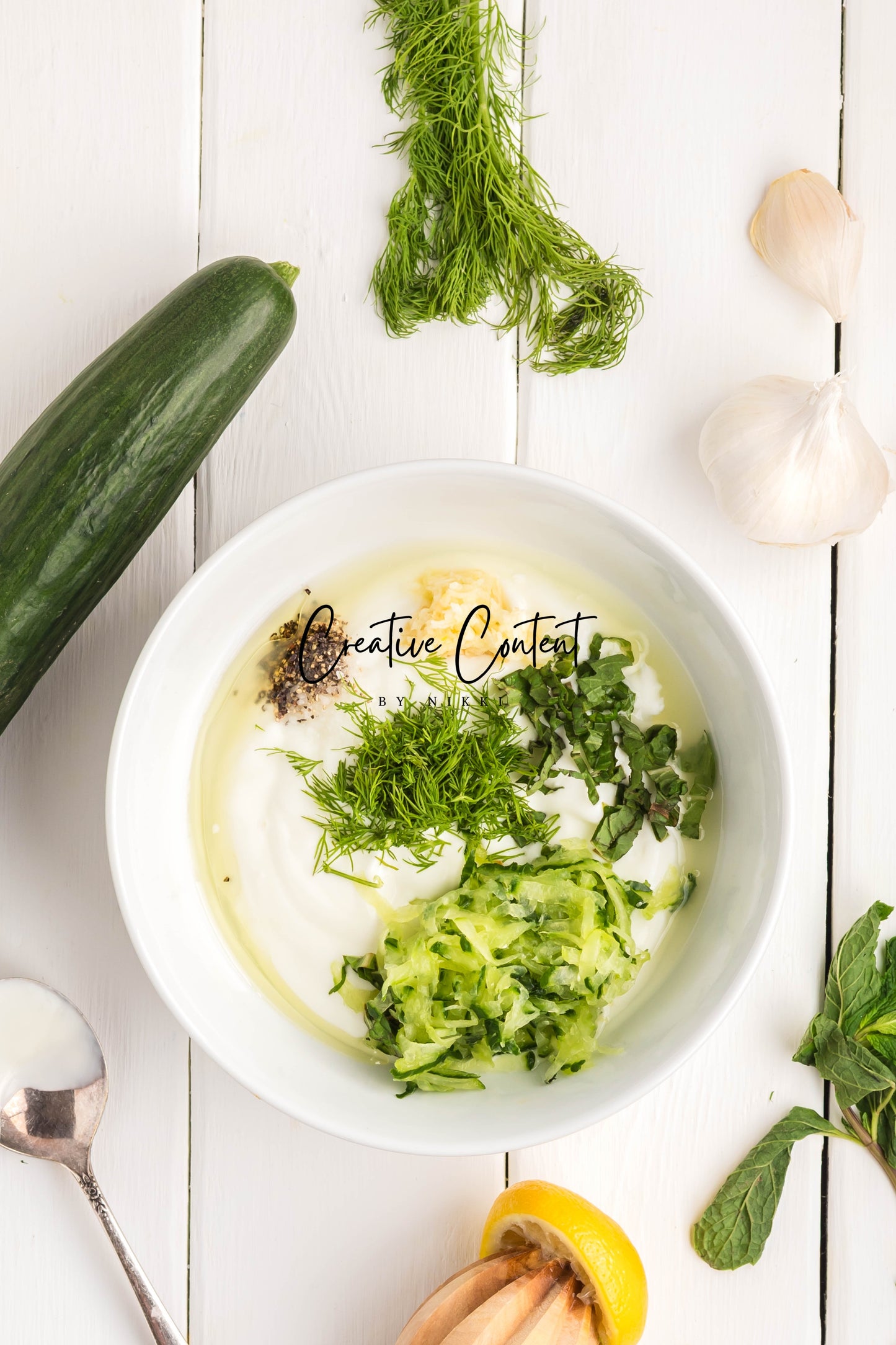 Greek Chicken Meatballs + Tzatziki Sauce - Exclusive