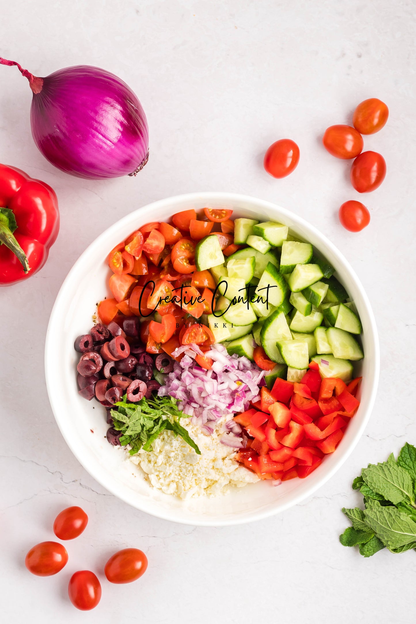 Greek Chopped Salad - Set 2 of 2
