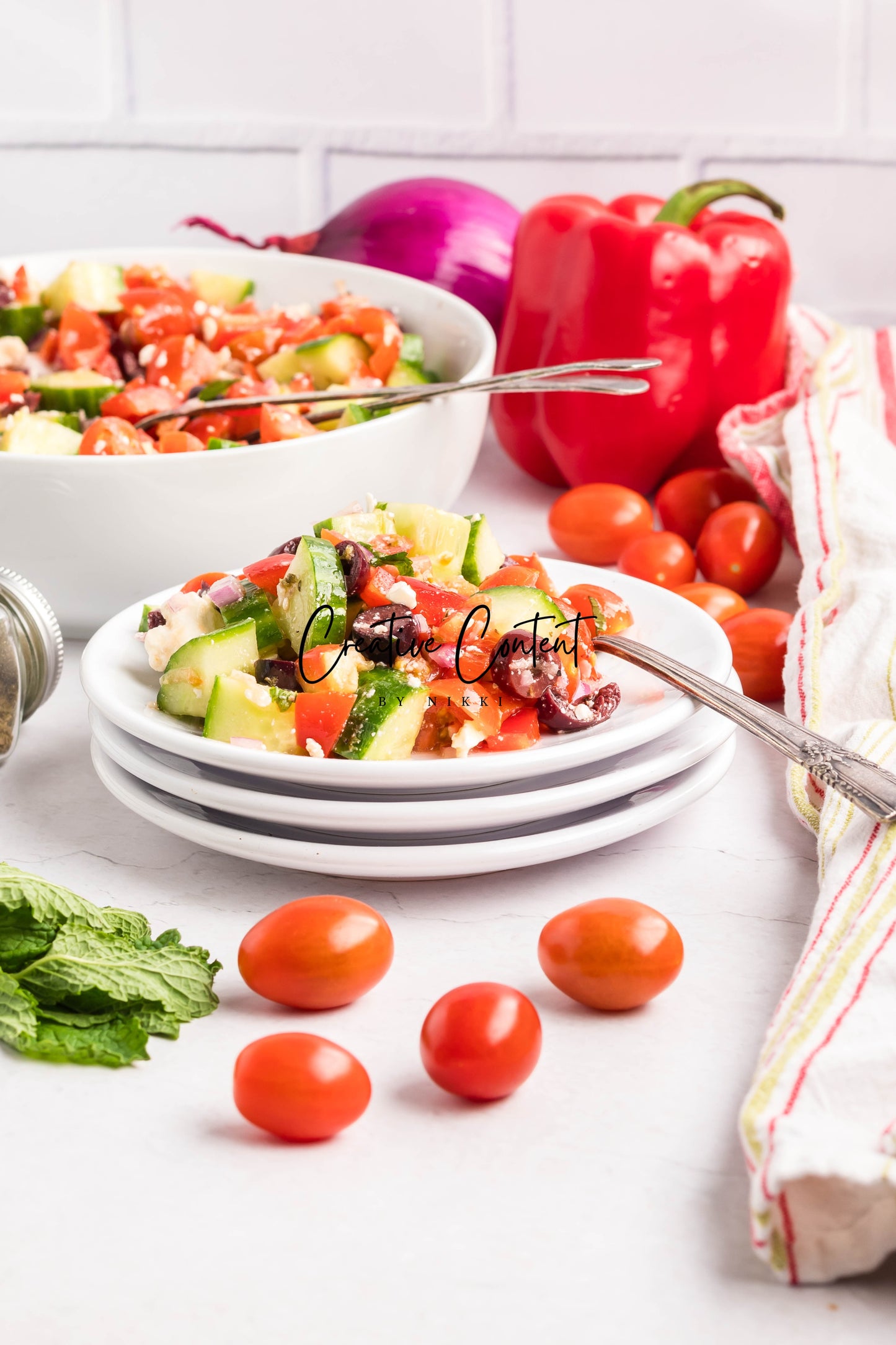 Greek Chopped Salad - Set 1 of 2