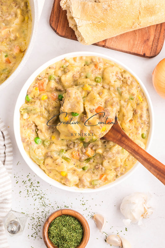 Ground Beef and Dumplings -  Exclusive