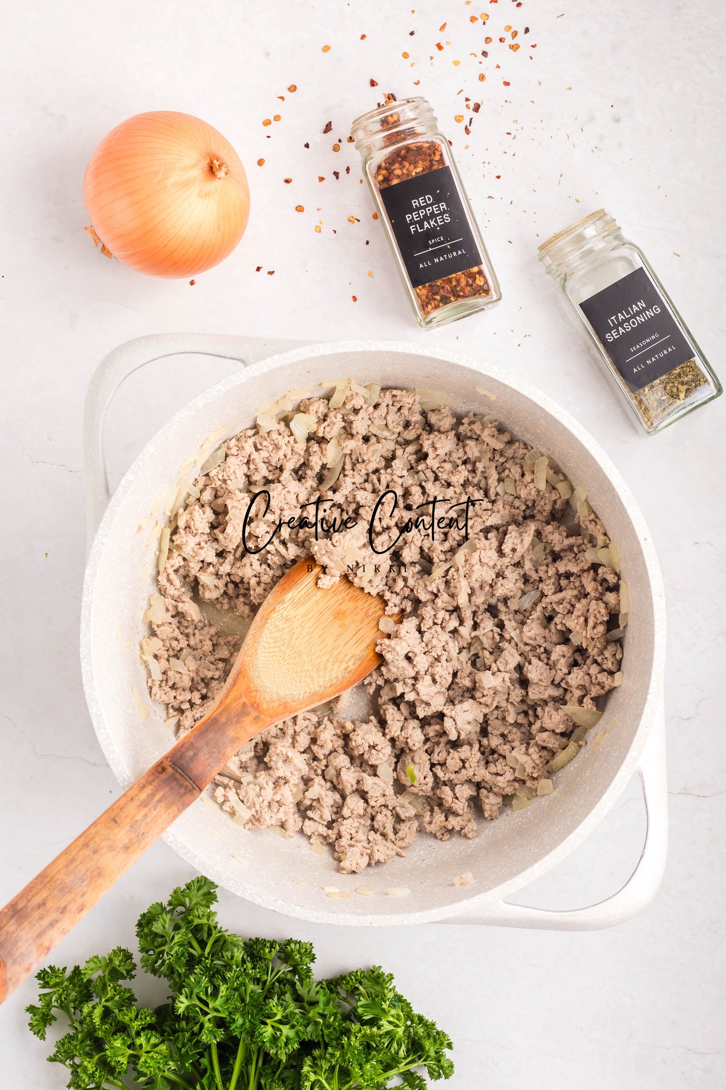 Ground Turkey With Spaghetti - Set 2 of 2