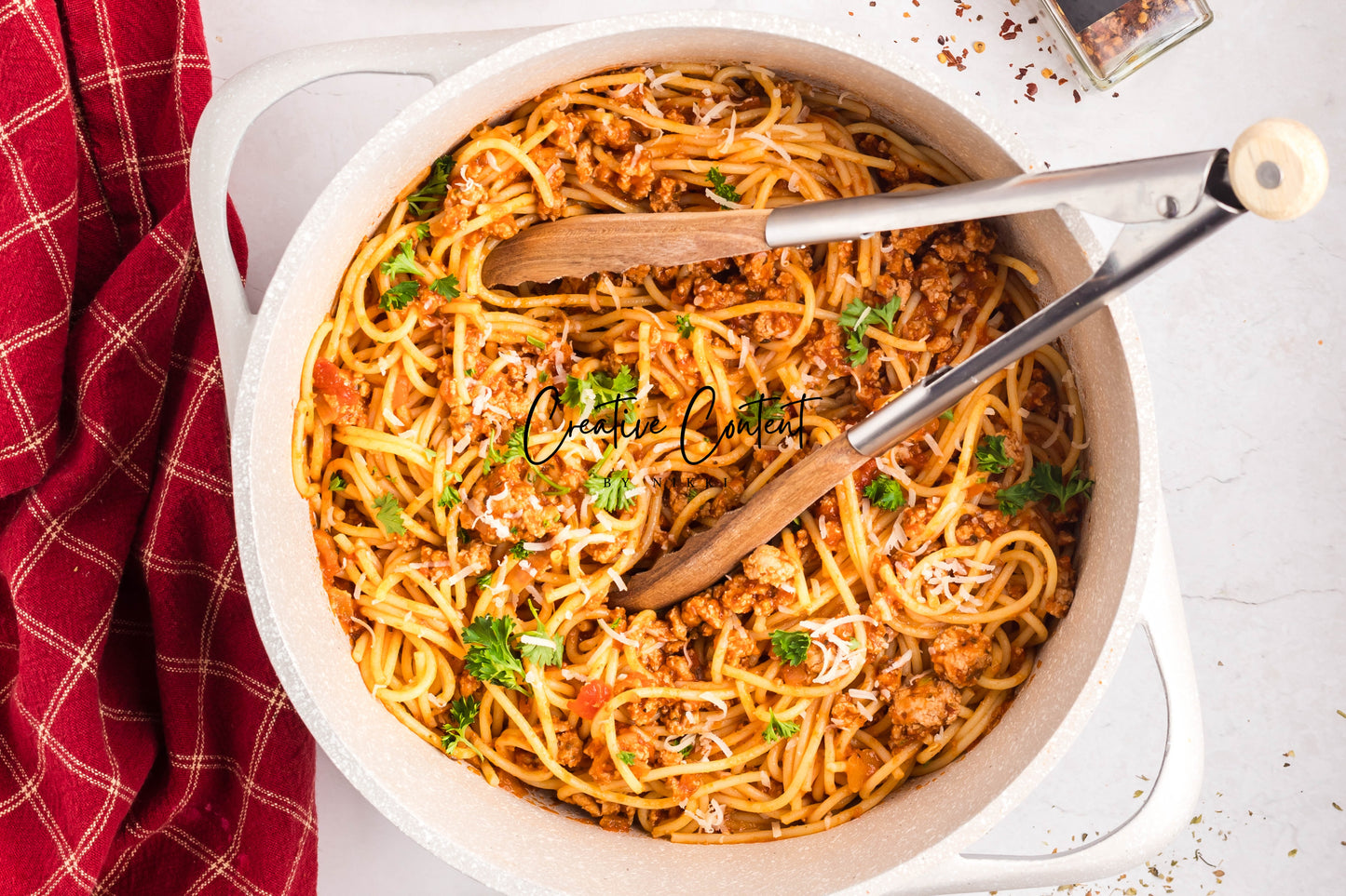Ground Turkey With Spaghetti - Set 1 of 2