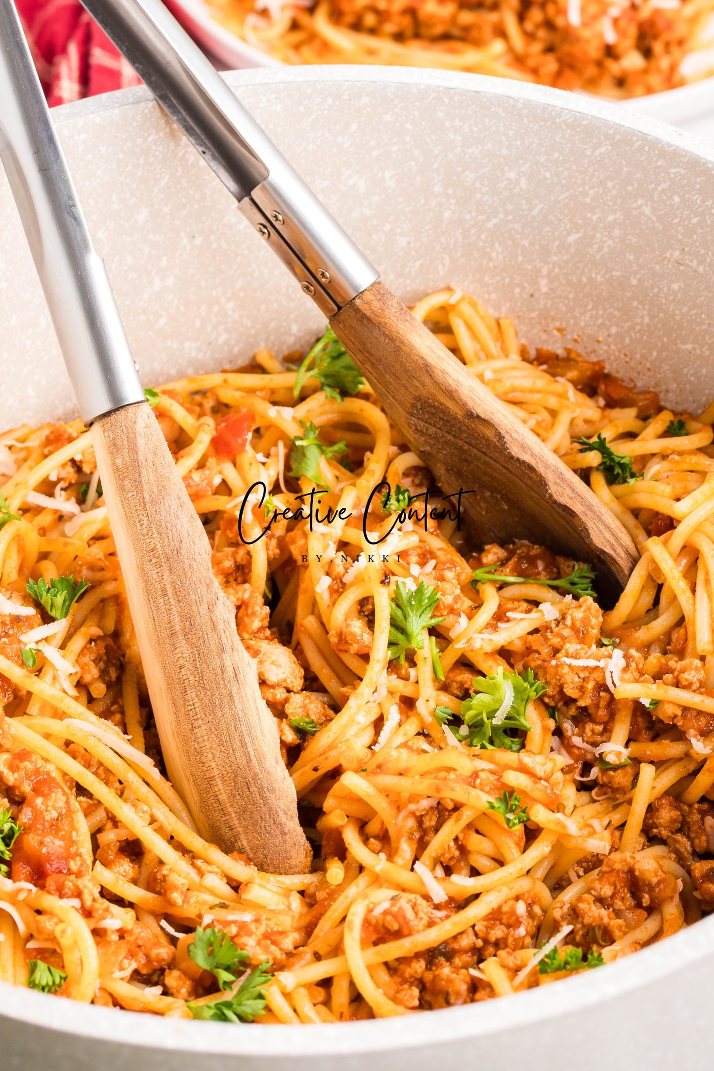 Ground Turkey With Spaghetti - Set 1 of 2