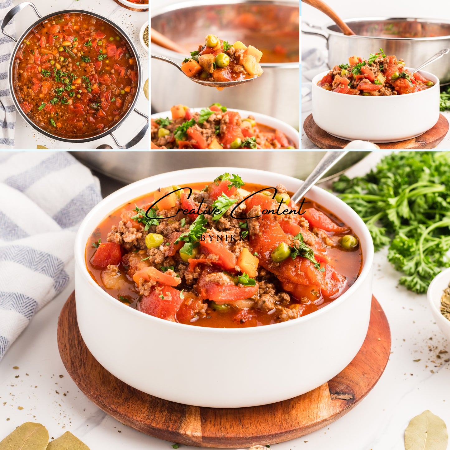 Hamburger Vegetable Soup - Set 1 of 2