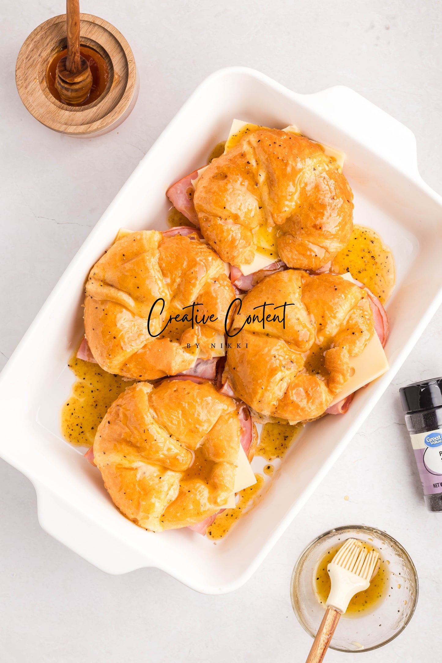 Ham and Cheese Croissants - Set 2 of 2
