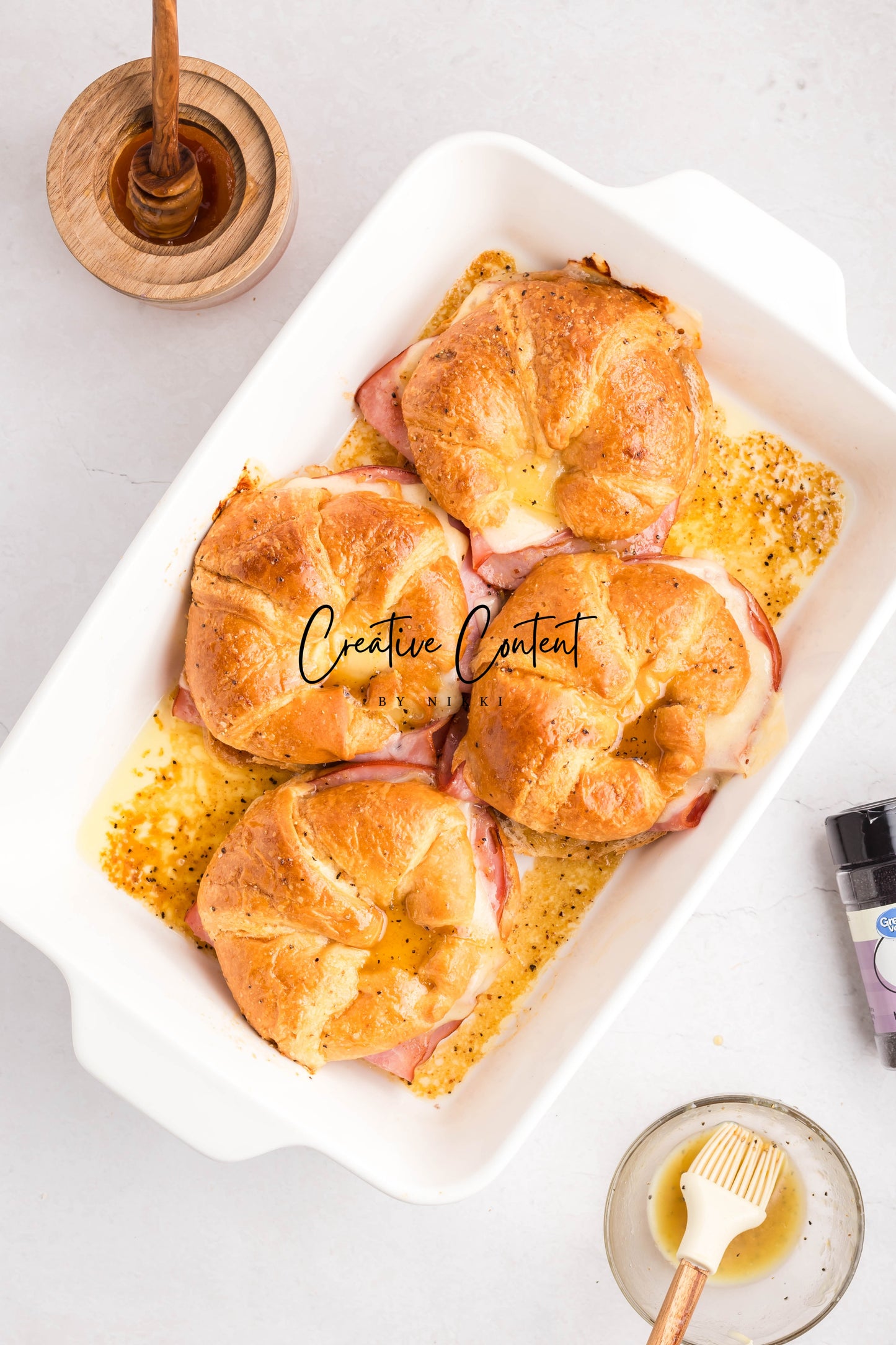 Ham and Cheese Croissants - Set 1 of 2