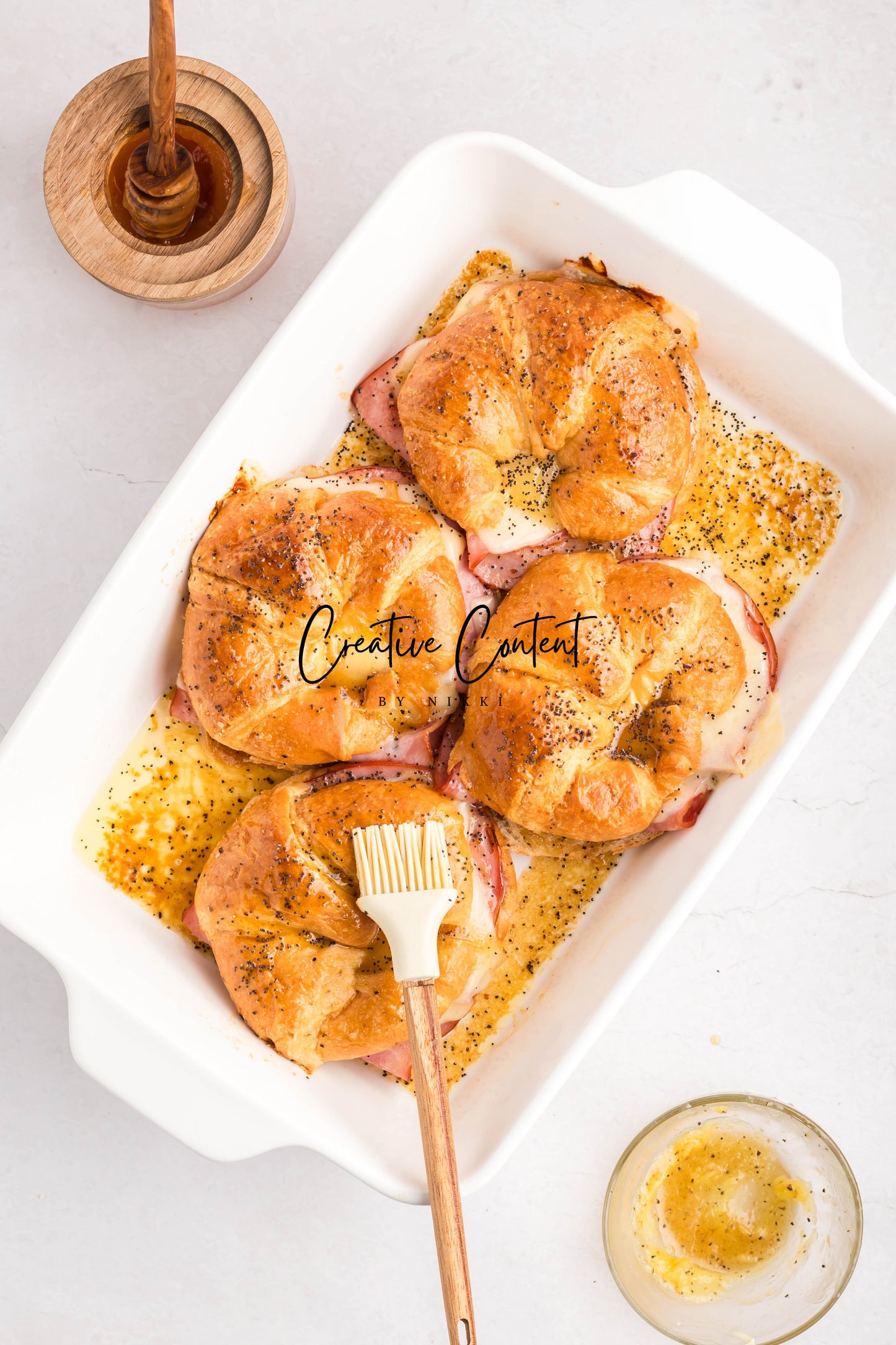 Ham and Cheese Croissants - Set 1 of 2