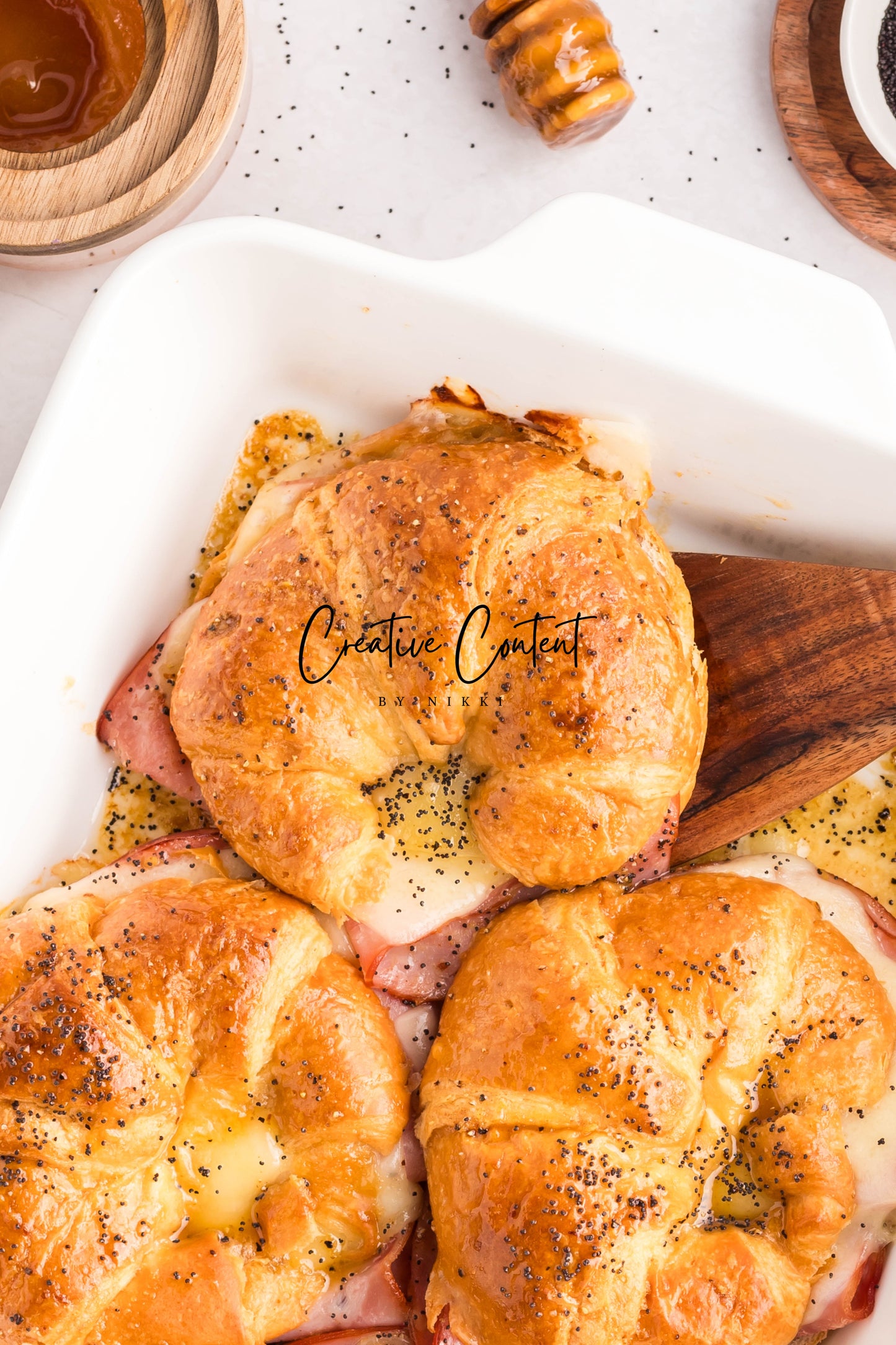 Ham and Cheese Croissants - Set 1 of 2