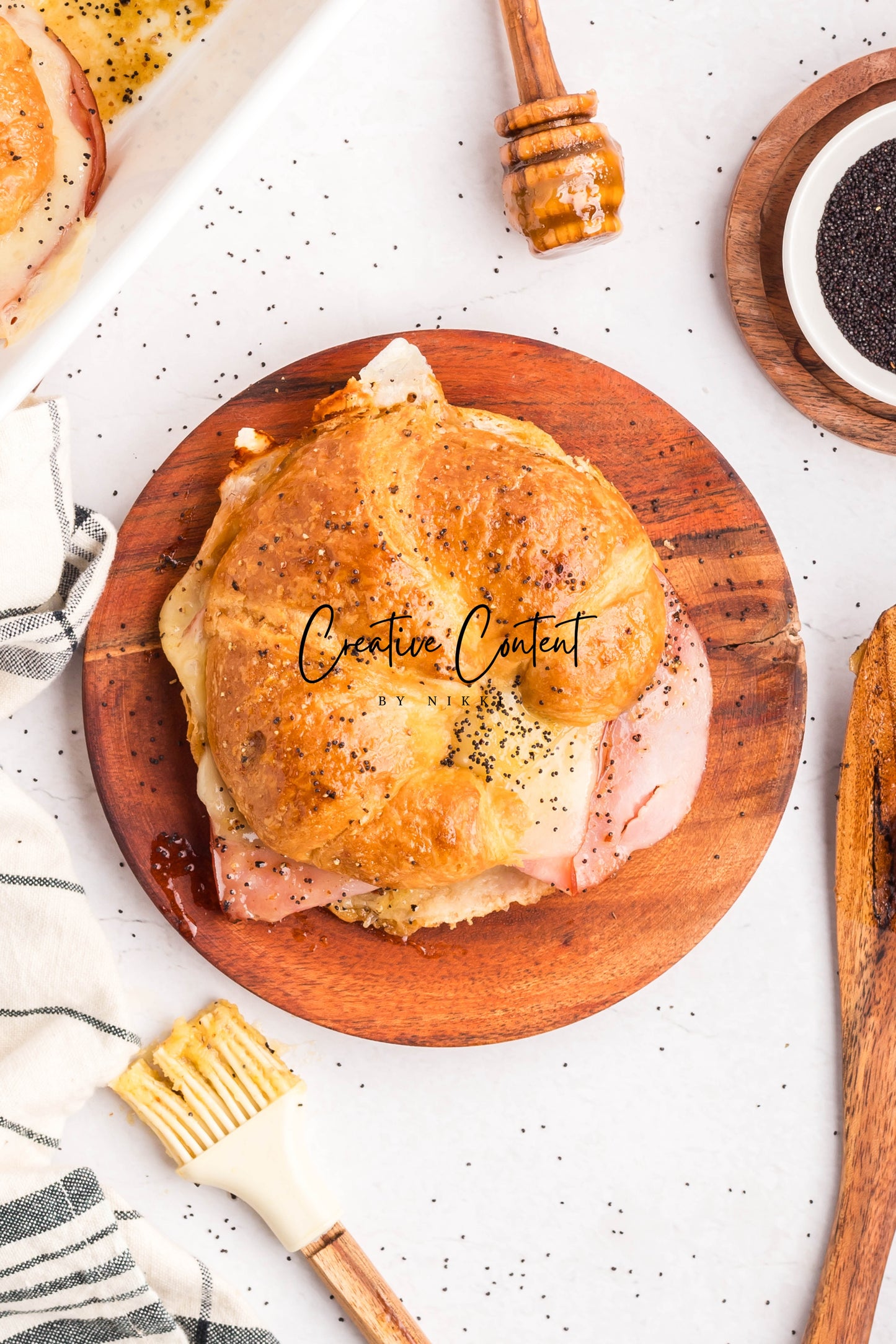 Ham and Cheese Croissants - Set 1 of 2