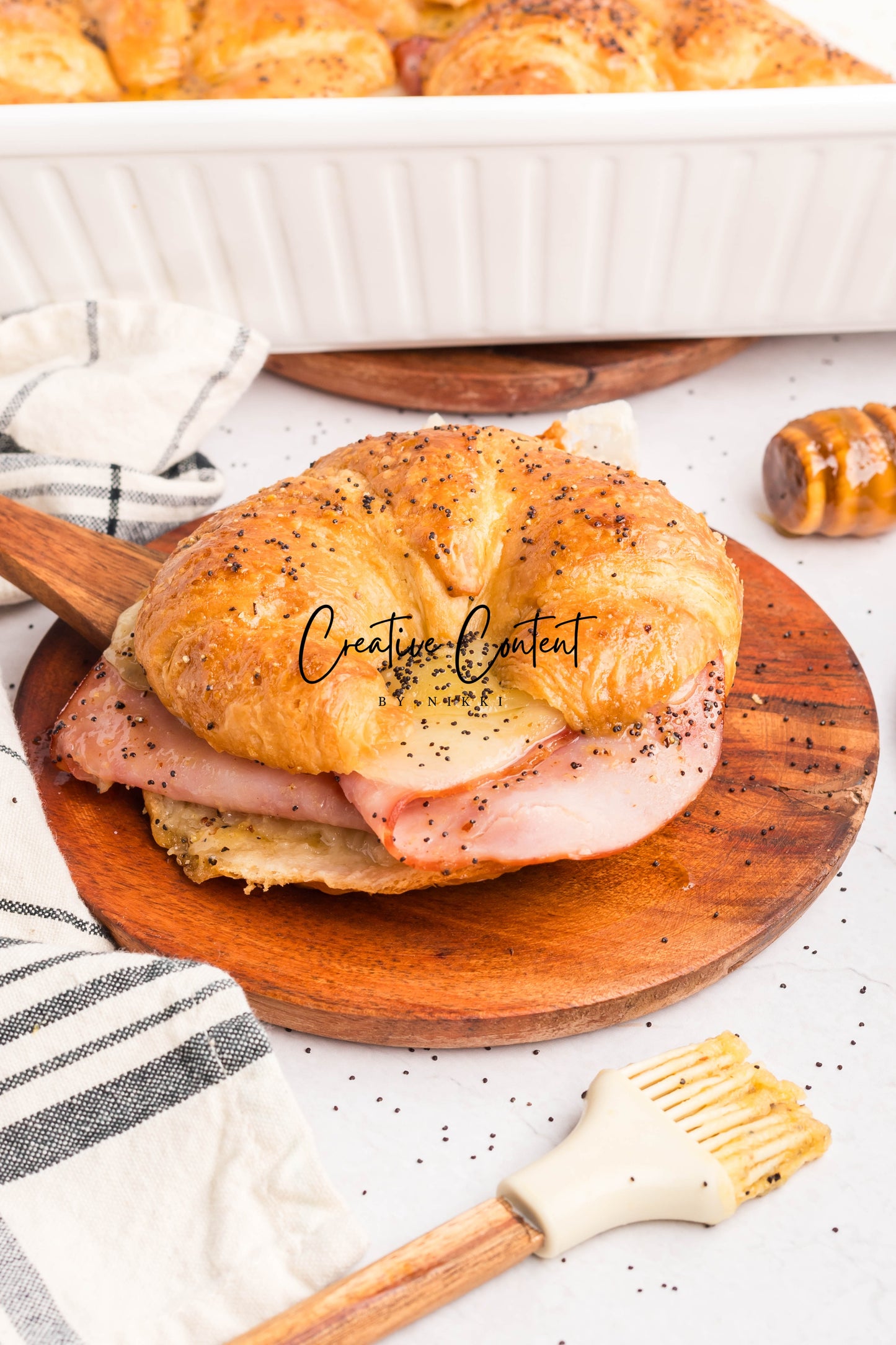 Ham and Cheese Croissants - Set 1 of 2