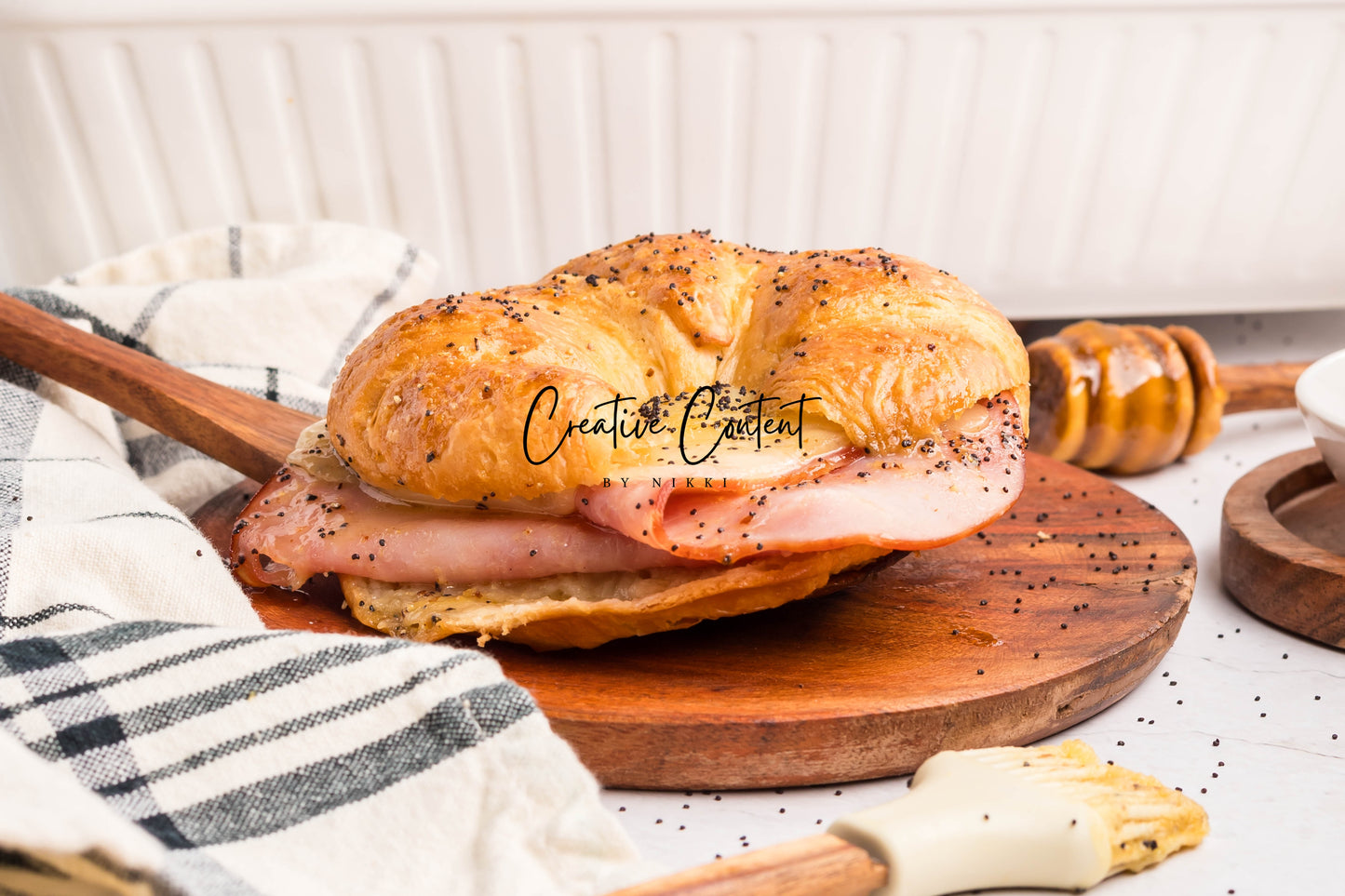 Ham and Cheese Croissants - Set 1 of 2
