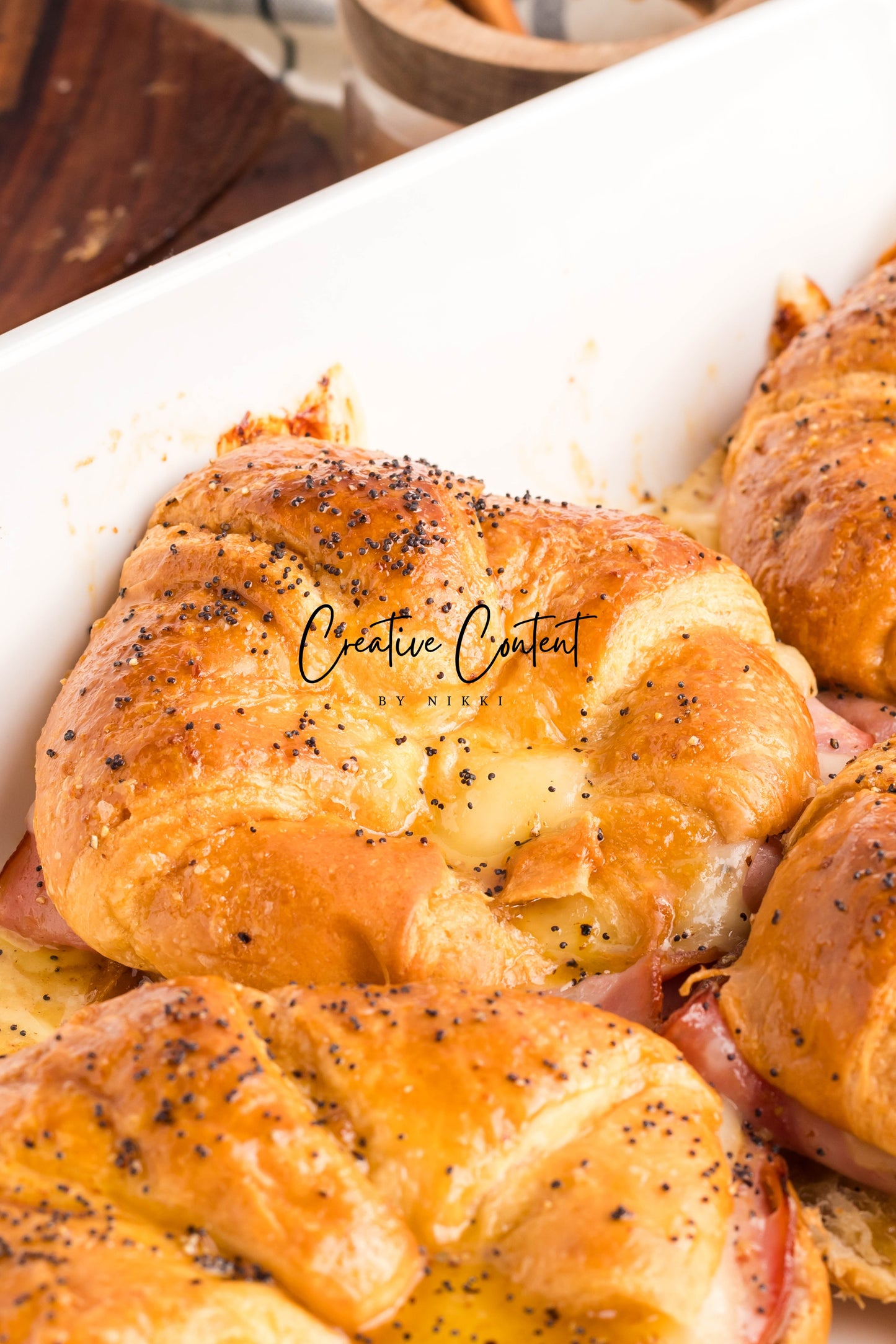 Ham and Cheese Croissants - Set 1 of 2