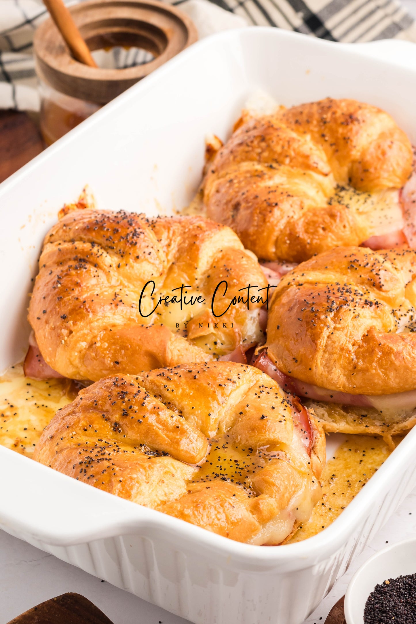 Ham and Cheese Croissants - Set 1 of 2