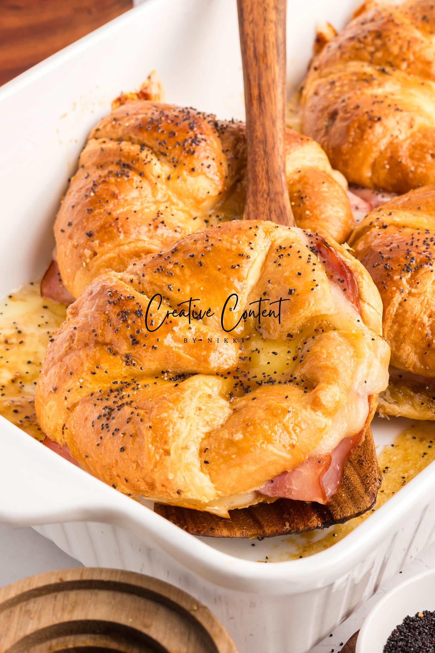 Ham and Cheese Croissants - Set 1 of 2