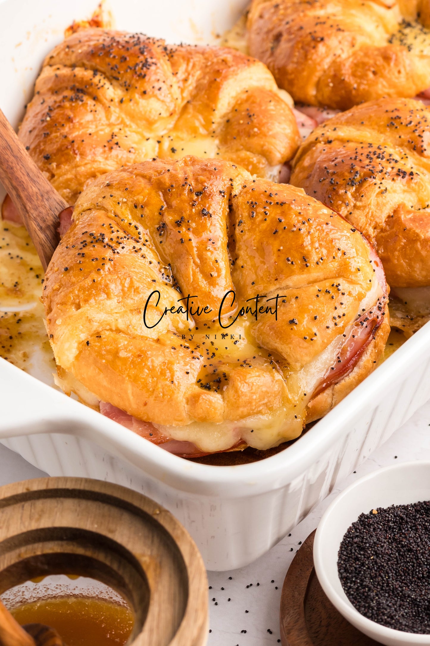 Ham and Cheese Croissants - Set 1 of 2
