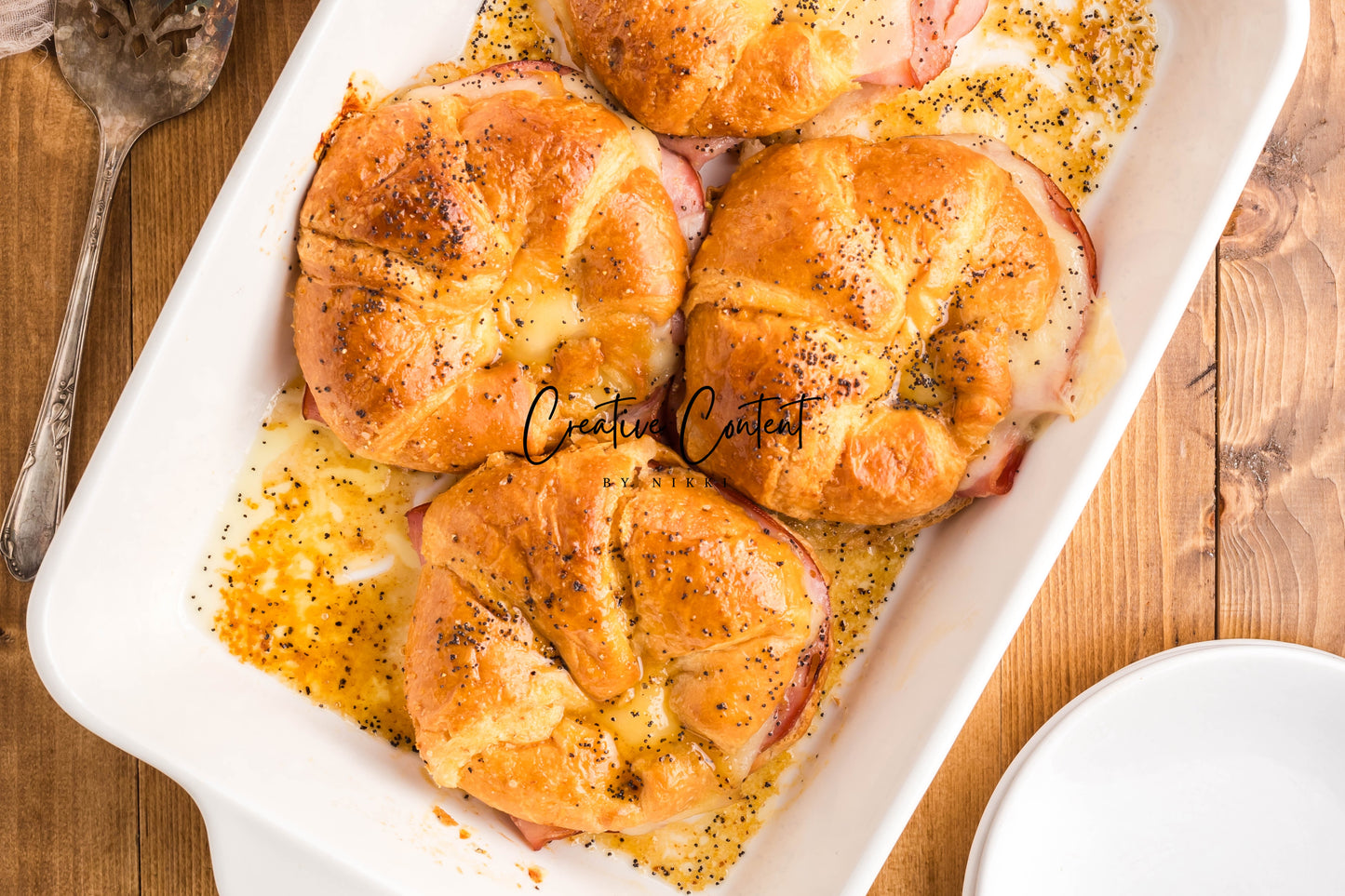 Ham and Cheese Croissants - Set 2 of 2