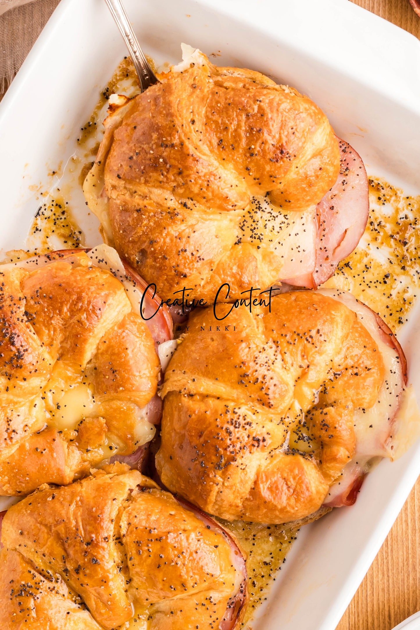 Ham and Cheese Croissants - Set 2 of 2
