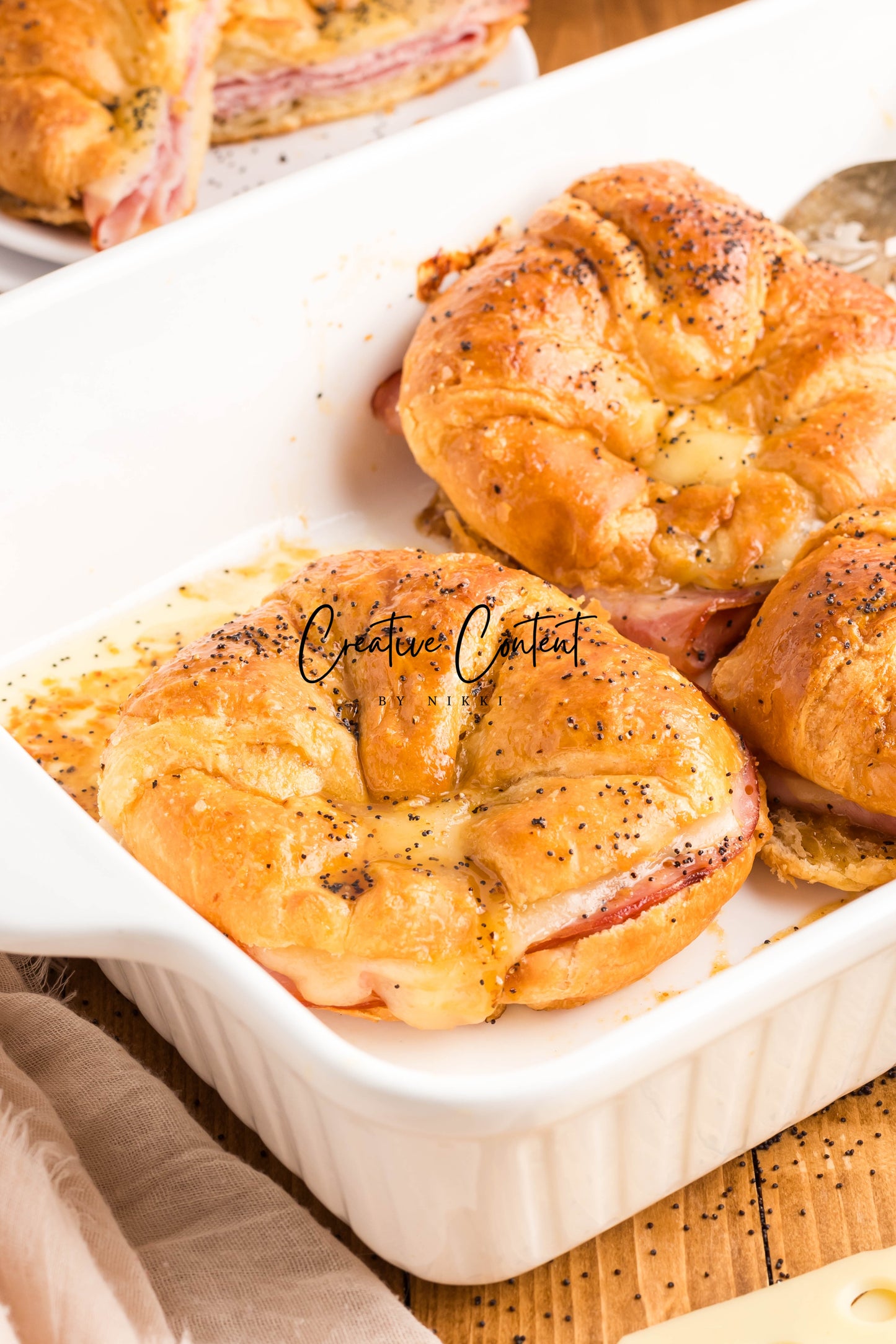 Ham and Cheese Croissants - Set 2 of 2