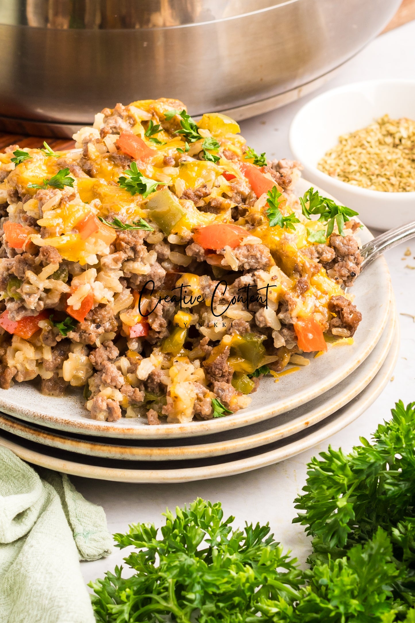Hamburger Rice Casserole - Exclusive