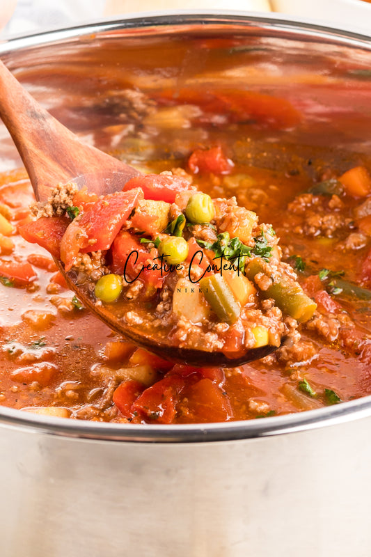 Hamburger Vegetable Soup - Set 1 of 2