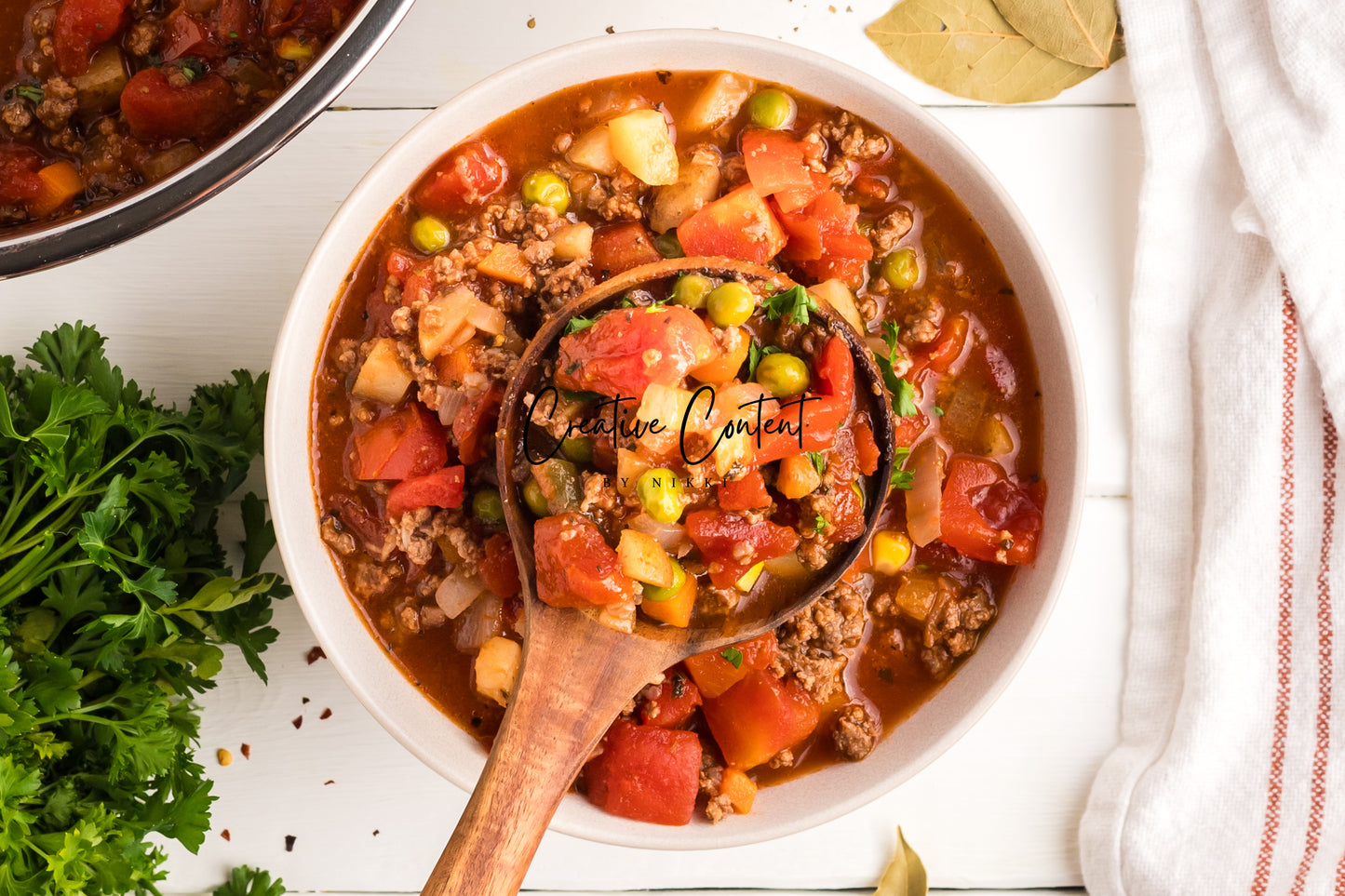 Hamburger Vegetable Soup - Set 2 of 2
