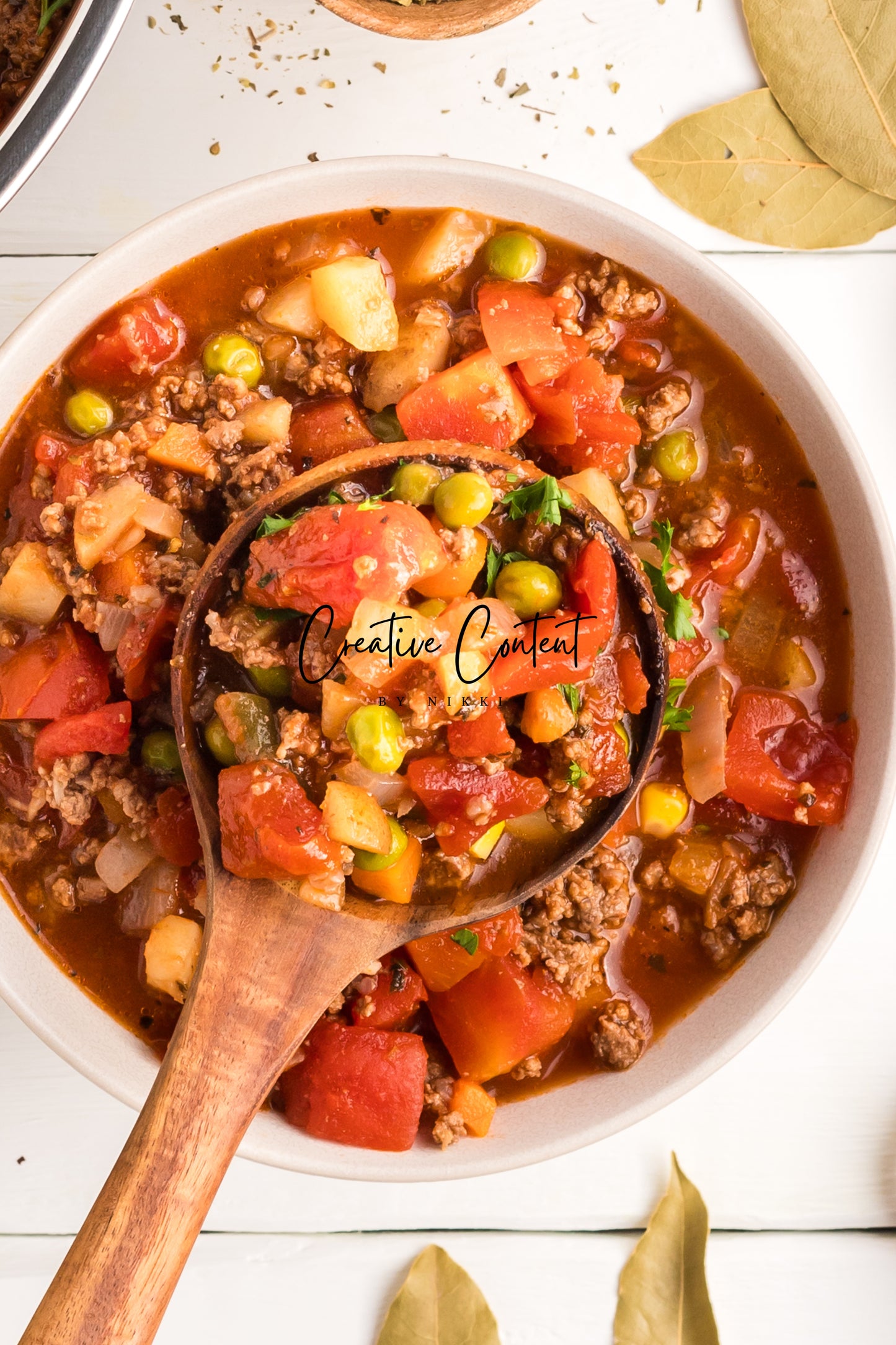 Hamburger Vegetable Soup - Set 2 of 2