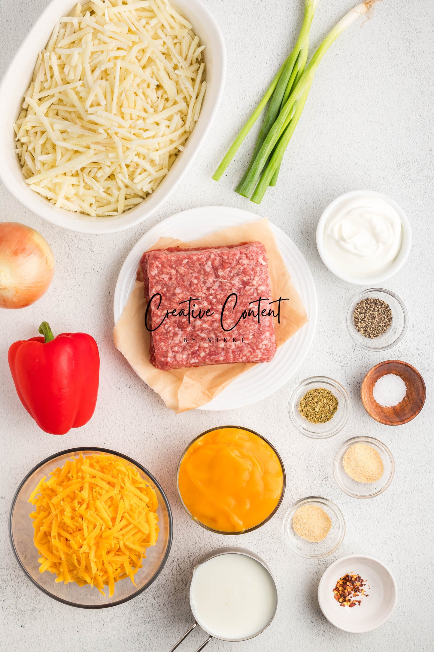 Hamburger and Hashbrown Potato Casserole - Exclusive