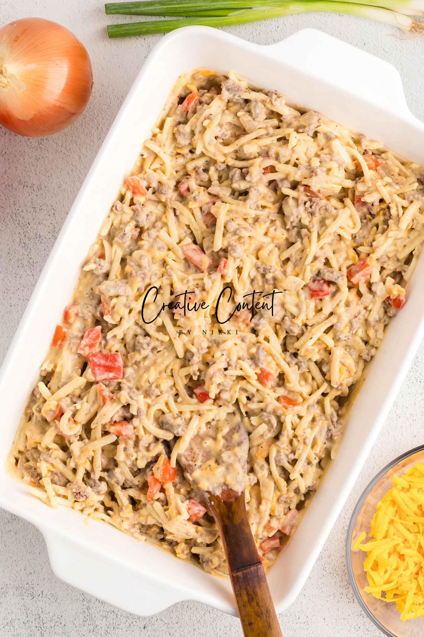 Hamburger and Hashbrown Potato Casserole - Exclusive