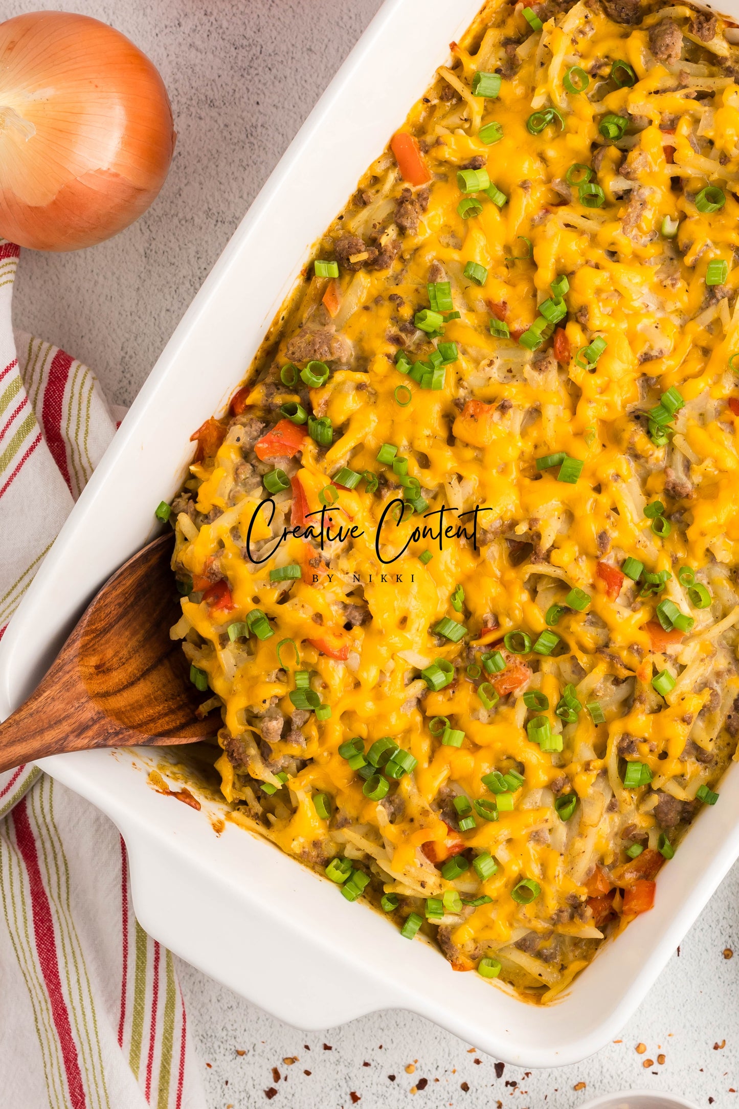 Hamburger and Hashbrown Potato Casserole - Exclusive