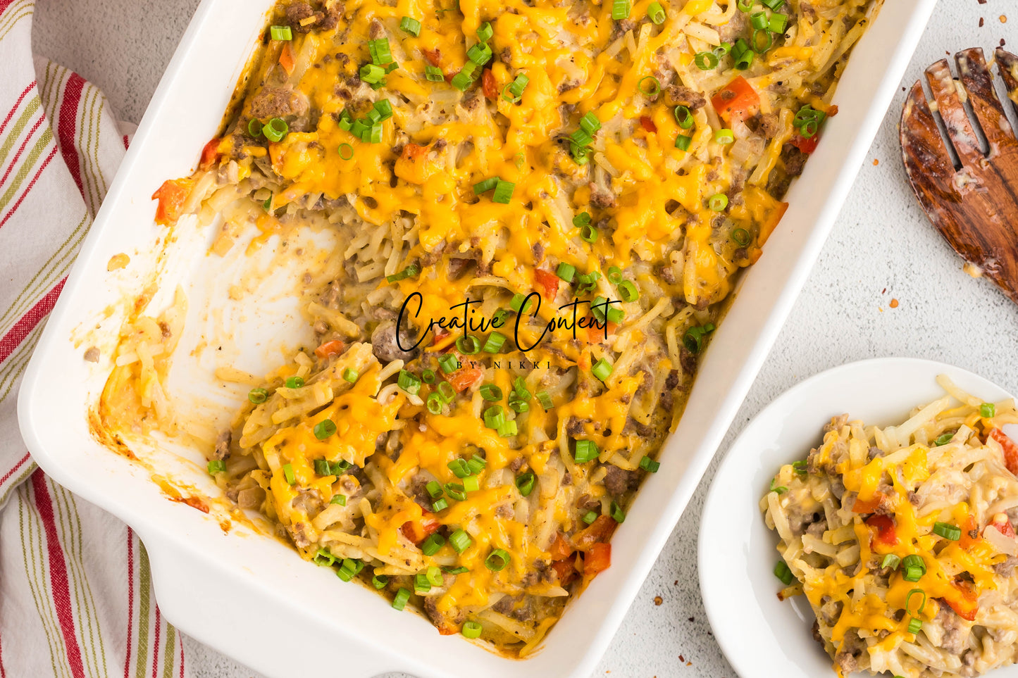 Hamburger and Hashbrown Potato Casserole - Exclusive